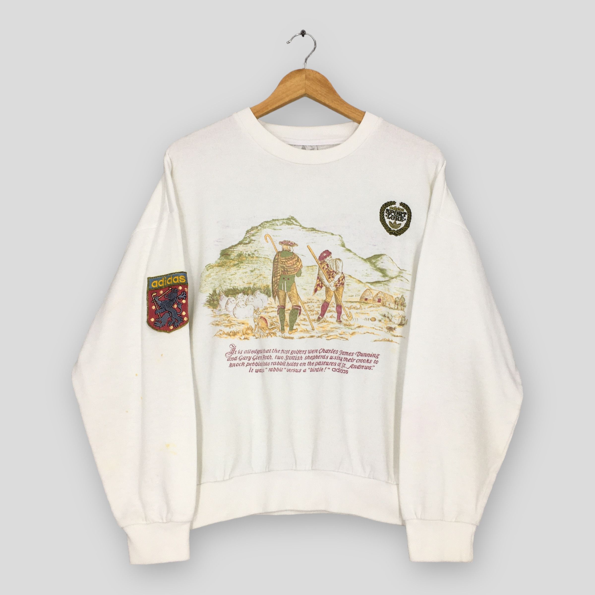 Adidas × Vintage Vintage 90s Adidas Sport Lore Golfer Sweatshirt Medium Size US M / EU 48-50 / 2 - 1 Thumbnail