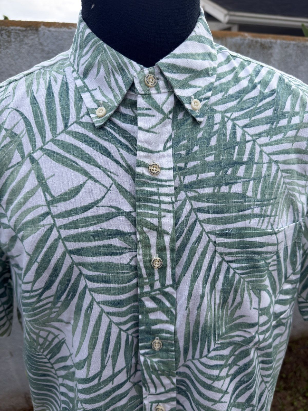Reyn Spooner PreOwned Reyn Spooner Classic Green/White Hawaiian Men's M Size US M / EU 48-50 / 2 - 3 Thumbnail