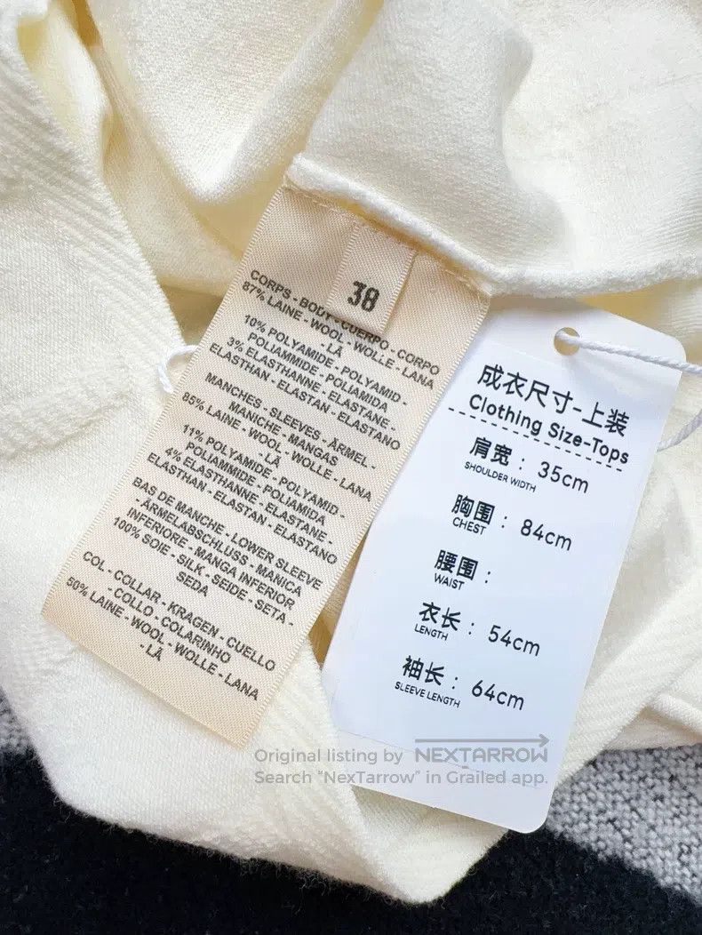 Hermes Hermes Muted Yellow Color Pattern Jacquard Flared Sleeve K Size XS / US 0-2 / IT 36-38 - 6 Thumbnail