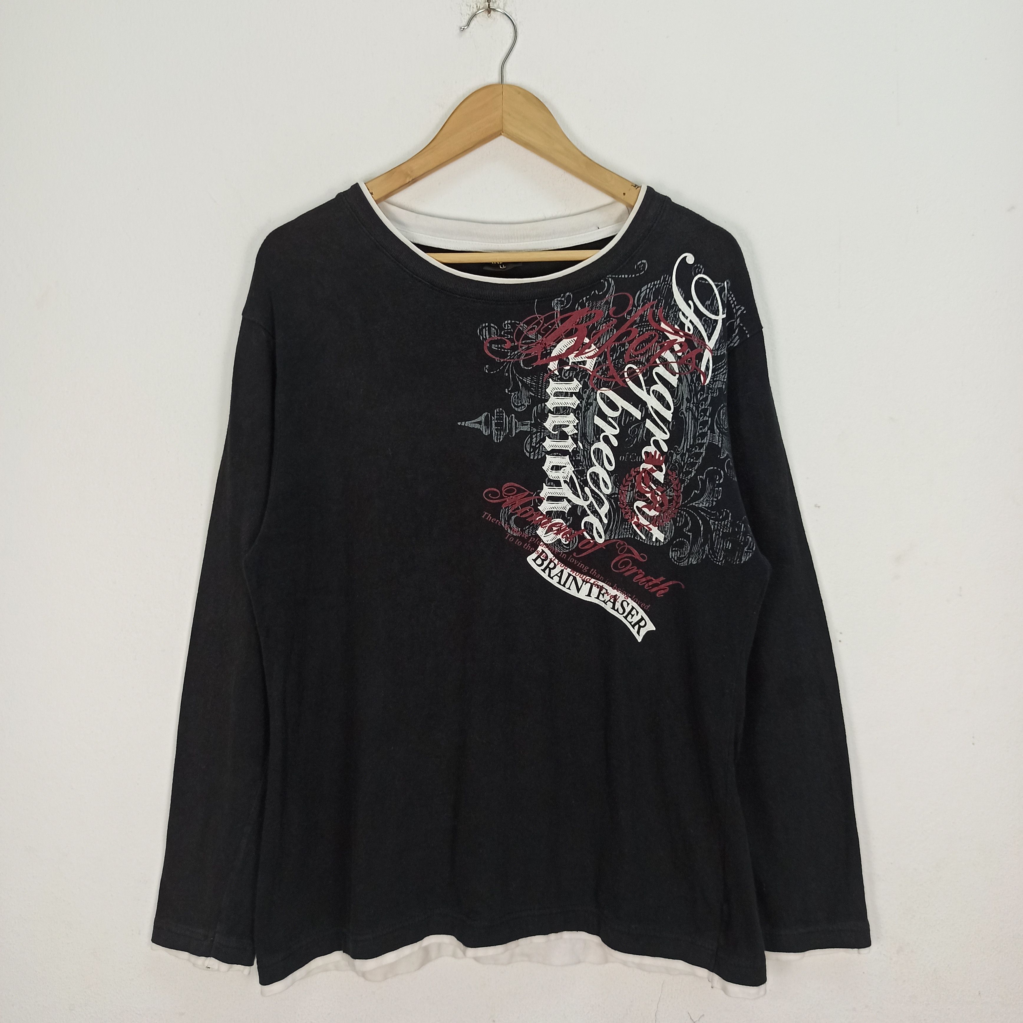 LGB long sleeve カットソー Japanese Brand × Le Grande Bleu (L.G.B.) Lgb black v neck