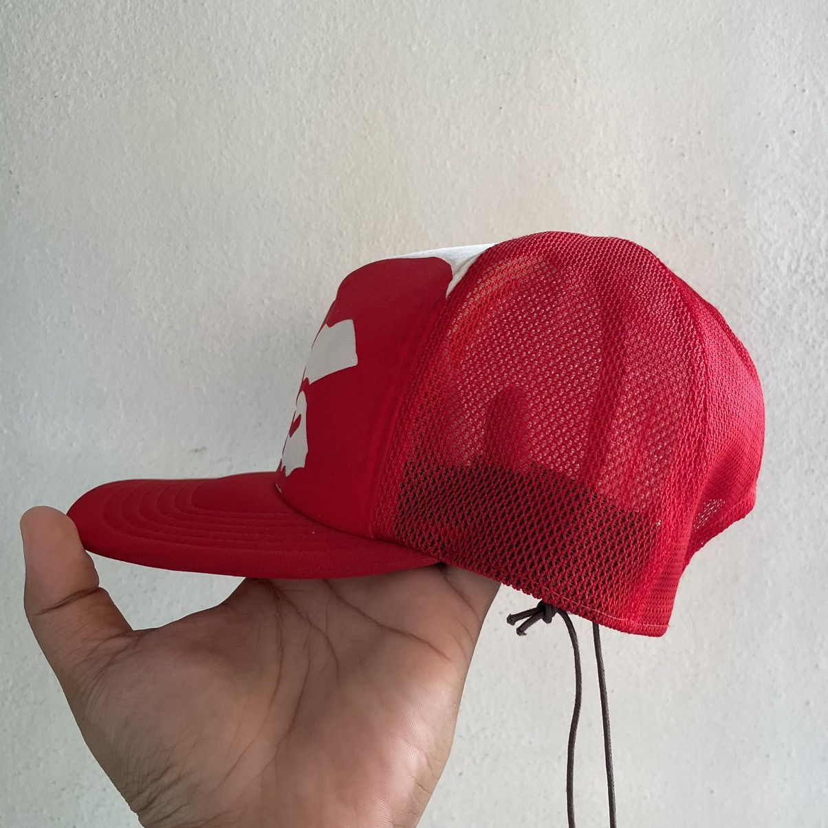 Bape Vintage Bape Mad Face Mesh Trucker Cap Size ONE SIZE - 4 Thumbnail