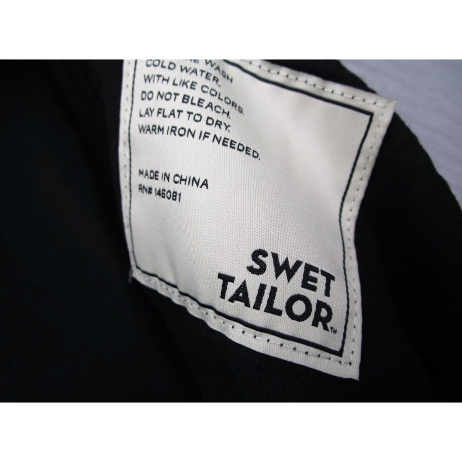 Vintage Swet Tailor Men's Black Stretch Chino Pants Casual Work Travel 46x32 Size US 30 / EU 46 - 4 Thumbnail