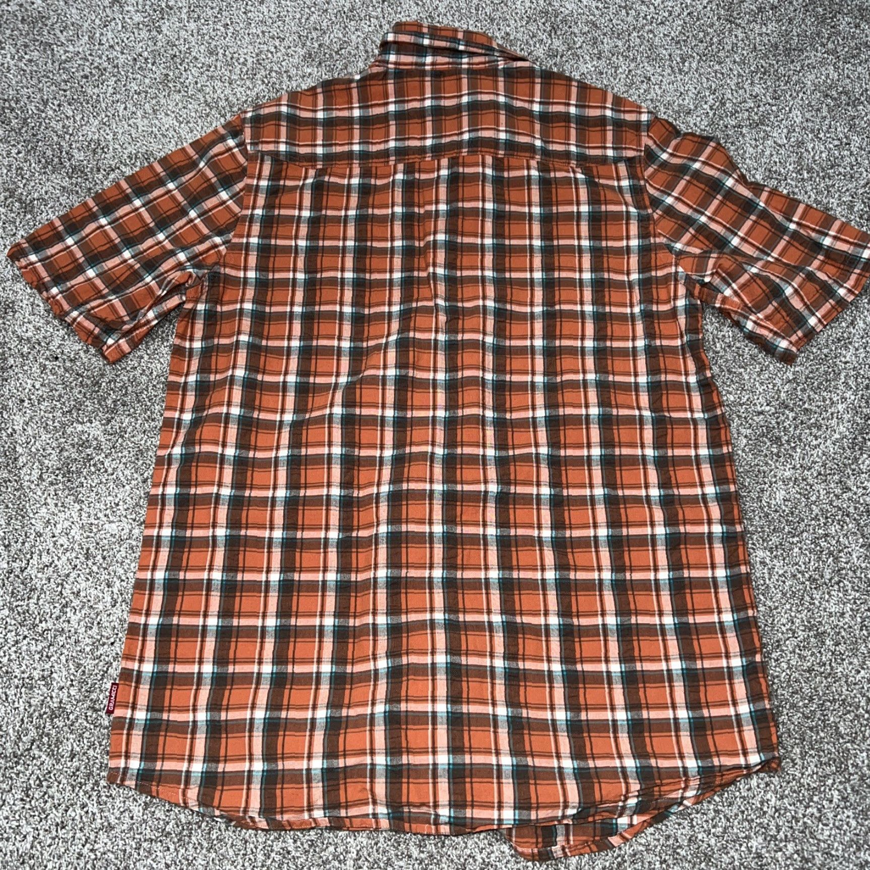 Gramicci Gramicci Shirt Button-Up Plaid Orange Men’s M Short Sleeve Mens Size M Size US M / EU 48-50 / 2 - 4 Thumbnail