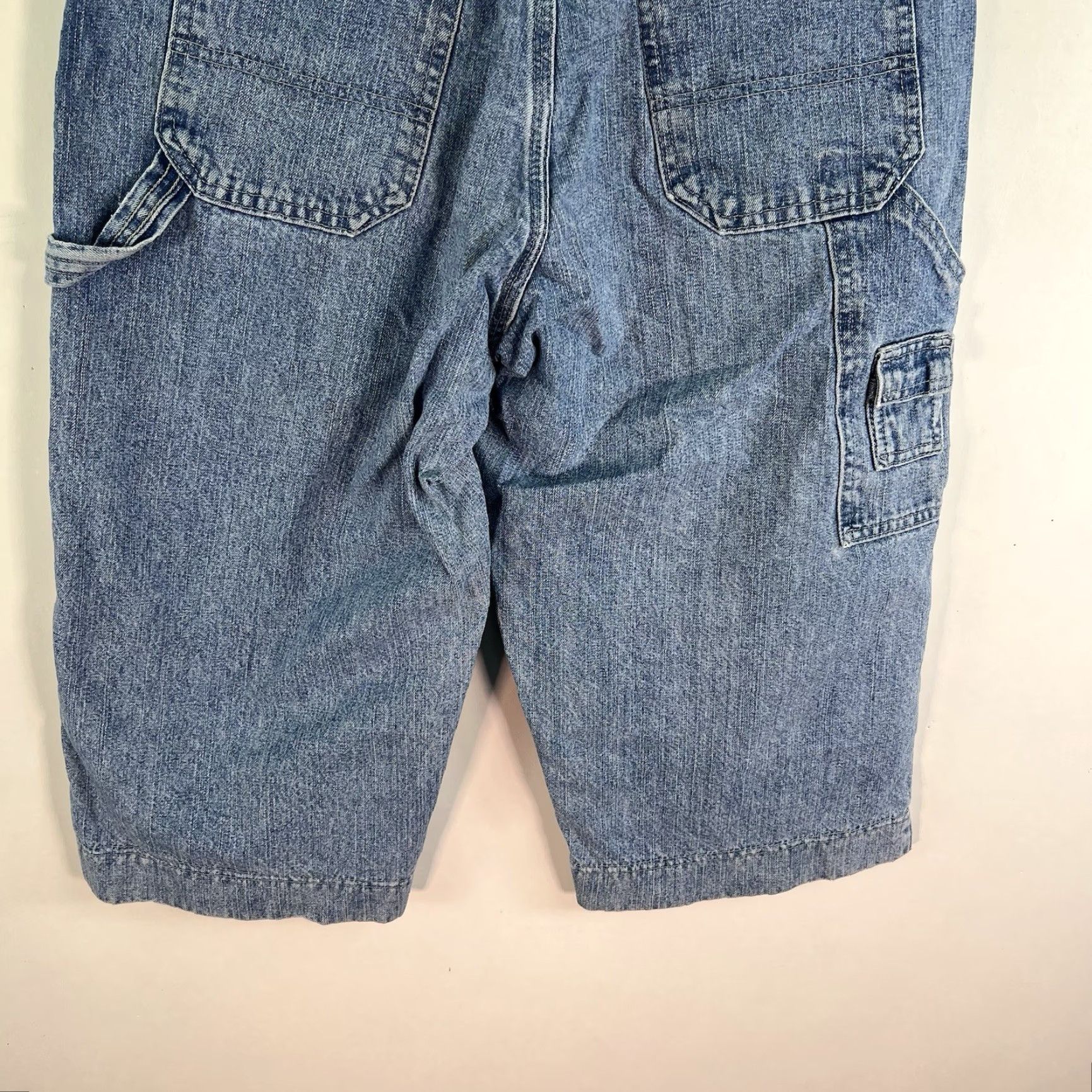 Lee VINTAGE Lee Cargo Denim Jean Jorts Shorts Womens Size 8P Blue 30X18 90s Size 30" / US 8 / IT 44 - 7 Thumbnail