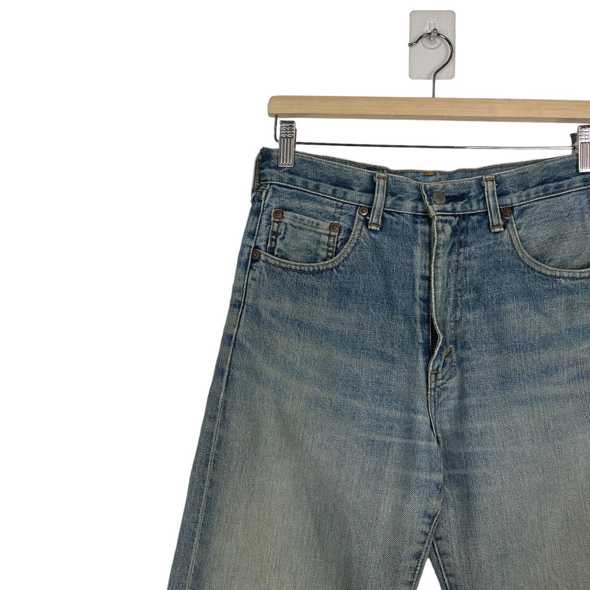 Levi's × Levi's Vintage Clothing Levis Zipper Fly Faded Blue Big E Flare Jeans Size US 30 / EU 46 - 6 Thumbnail