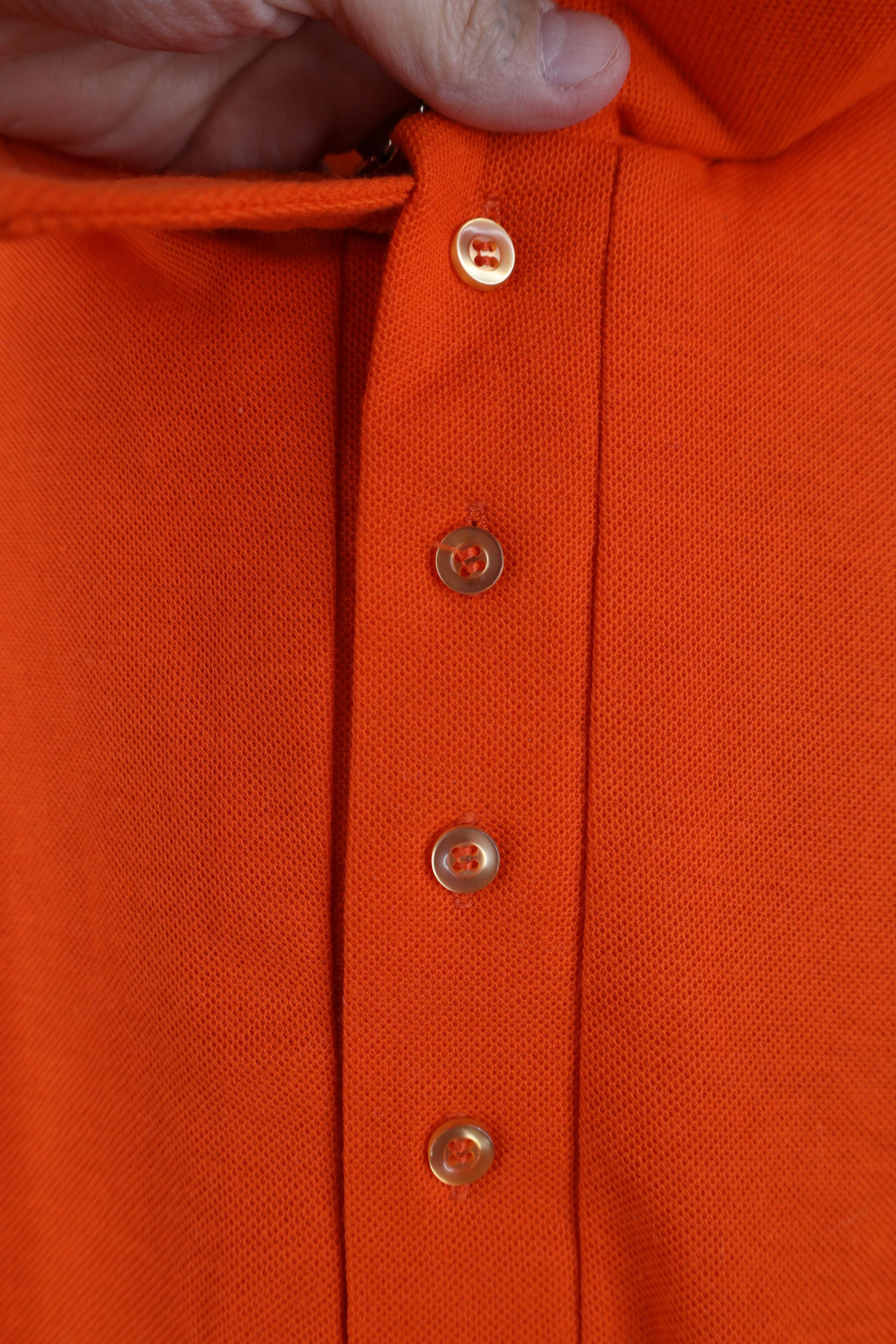 Vintage Vintage 70s Streetwear Blank Knit Golf Polo Shirt Orange USA Size US M / EU 48-50 / 2 - 5 Thumbnail