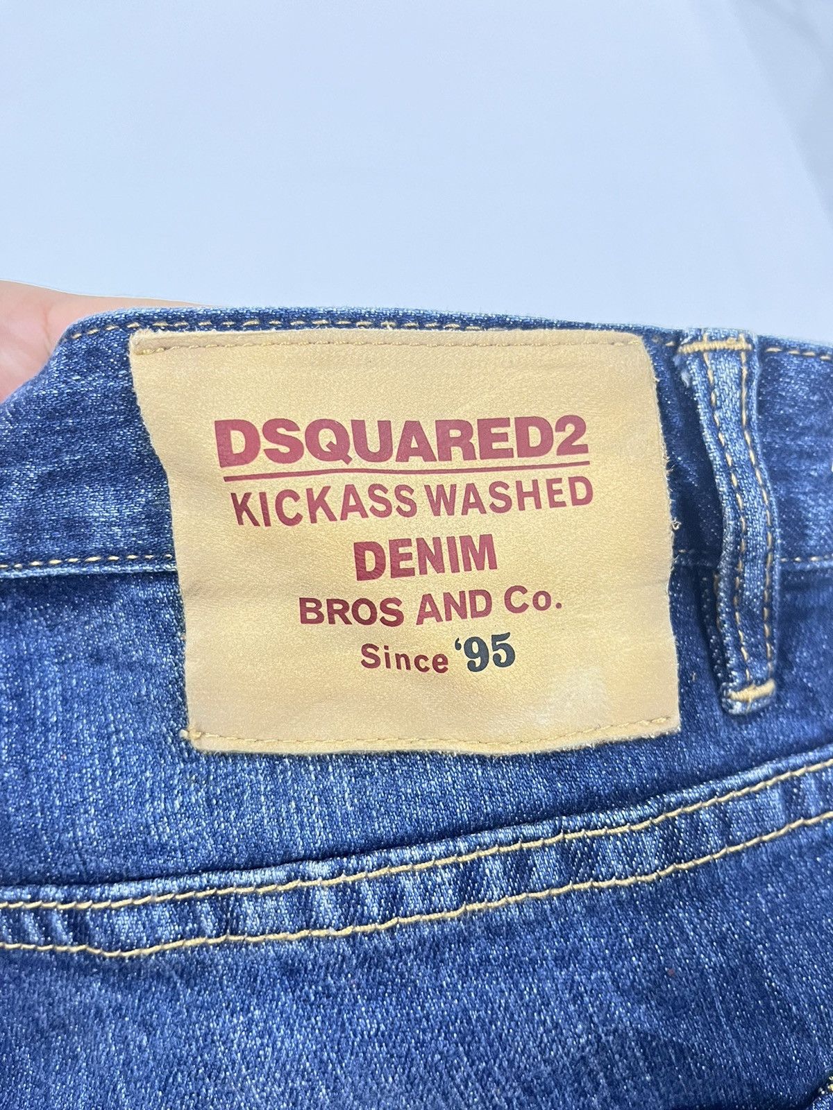 Designer × Dsquared2 Dsquared2 Distress Paint Splatter Ripped Slim Fit Jeans Size US 34 / EU 50 - 7 Thumbnail