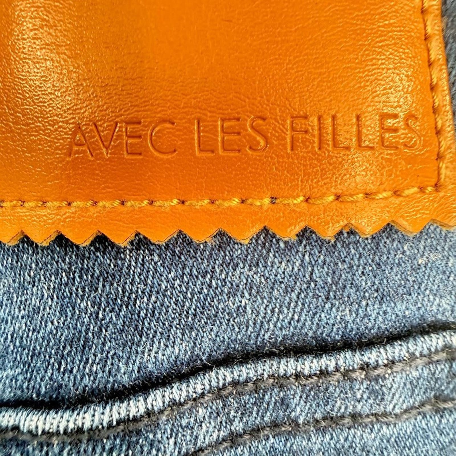 AVEC LES FILLES Avec Les Filles Jeans Womens 27 Skinny Fit Blue Denim Size 27" / US 4 / IT 40 - 10 Thumbnail