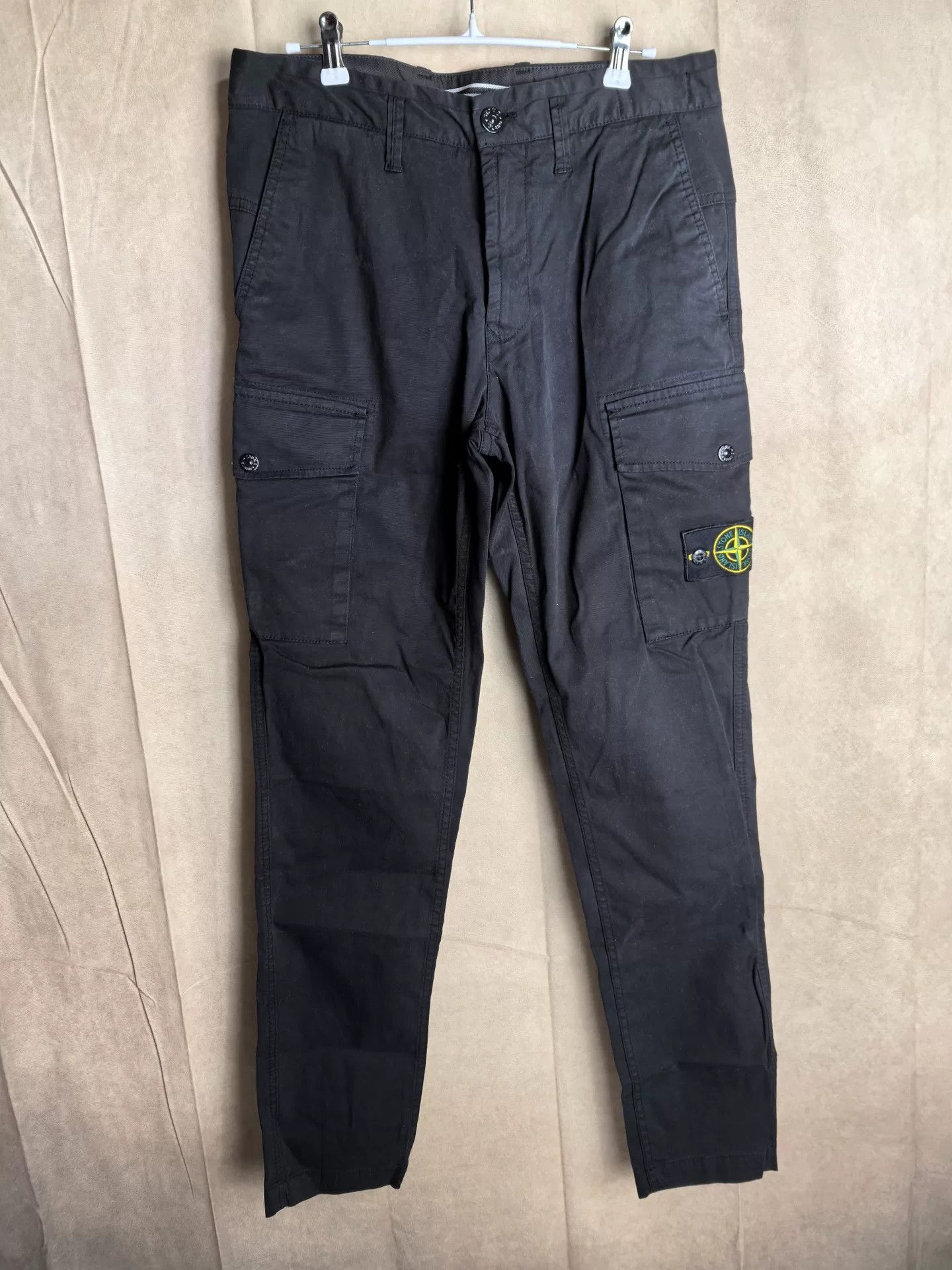 Stone Island Stone Island Washed Black Casual Pants 29 Men Size US 29 - 1 Thumbnail