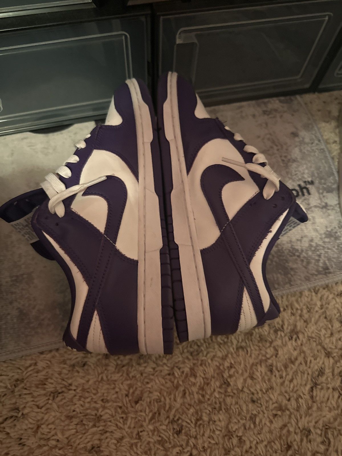 Nike dunk lows-champion purple Size US 8.5 / EU 41-42 - 3 Thumbnail