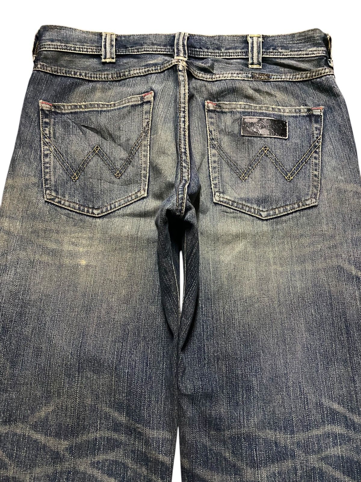 KOZABURO × Wrangler Vintage Wrangler 04903 Mud Wash Distressed Loose Jeans Size US 34 / EU 50 - 4 Thumbnail