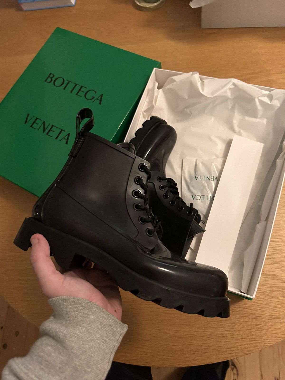 Bottega Veneta Bottega Veneta Rubber Boots Size US 8 / EU 41 - 1 Thumbnail