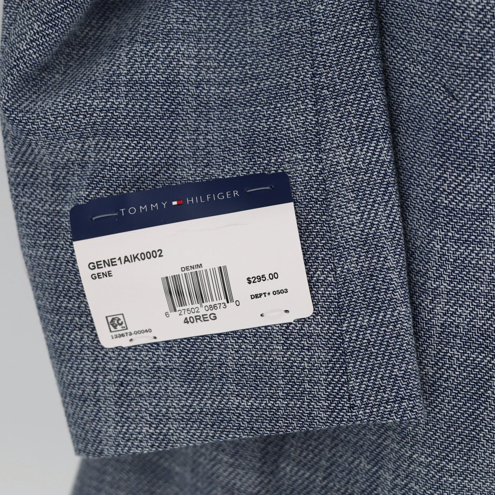 Tommy Hilfiger Tommy Hilfiger Men's Denim Blue Modern Sport Coat Size 40R Size 40R - 5 Thumbnail