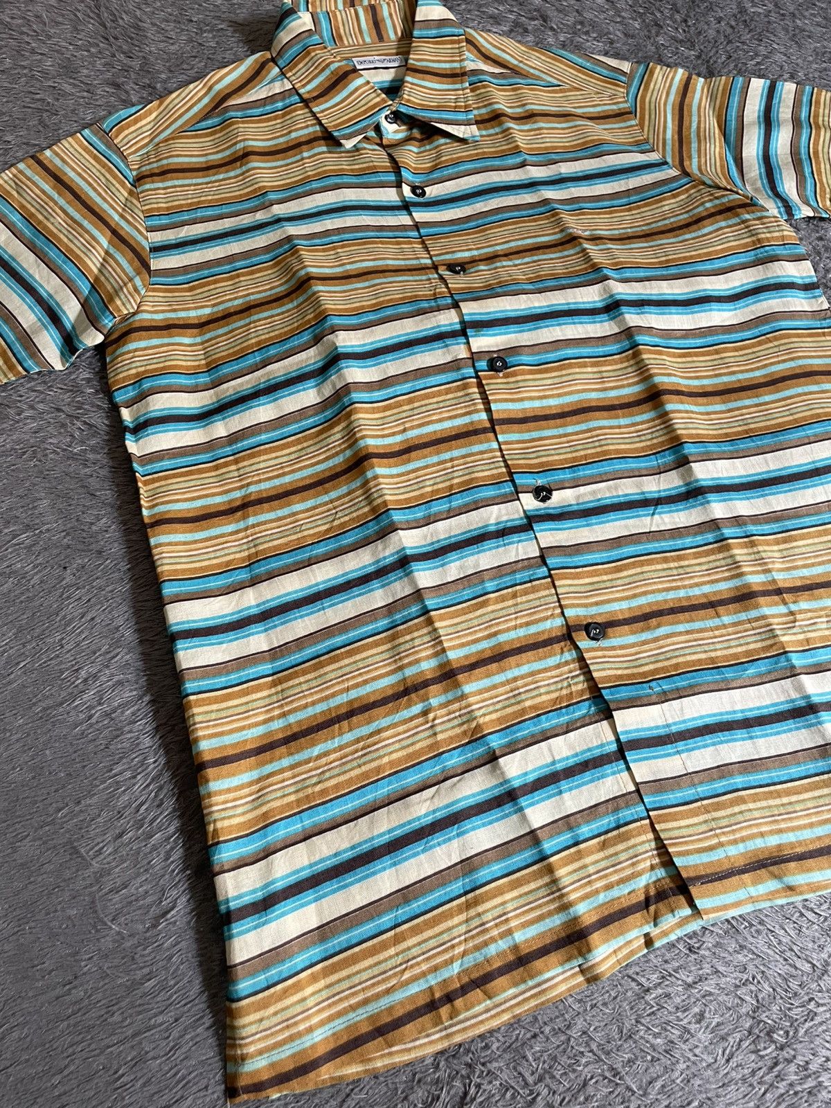 Emporio Armani Vintage emporio armani linen shirt Size US M / EU 48-50 / 2 - 2 Thumbnail