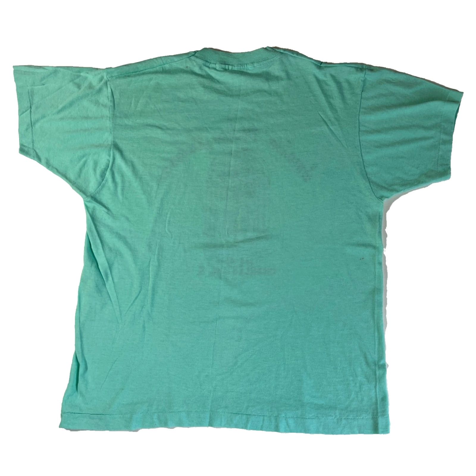 Vintage VINTAGE Screen Stars T-Shirt Unisex Adults XL Teal 80s Smokin' Oldies Jukebox Charleston, IL Music 80s Mens Womens Boys Girls Size US XL / EU 56 / 4 - 2 Thumbnail