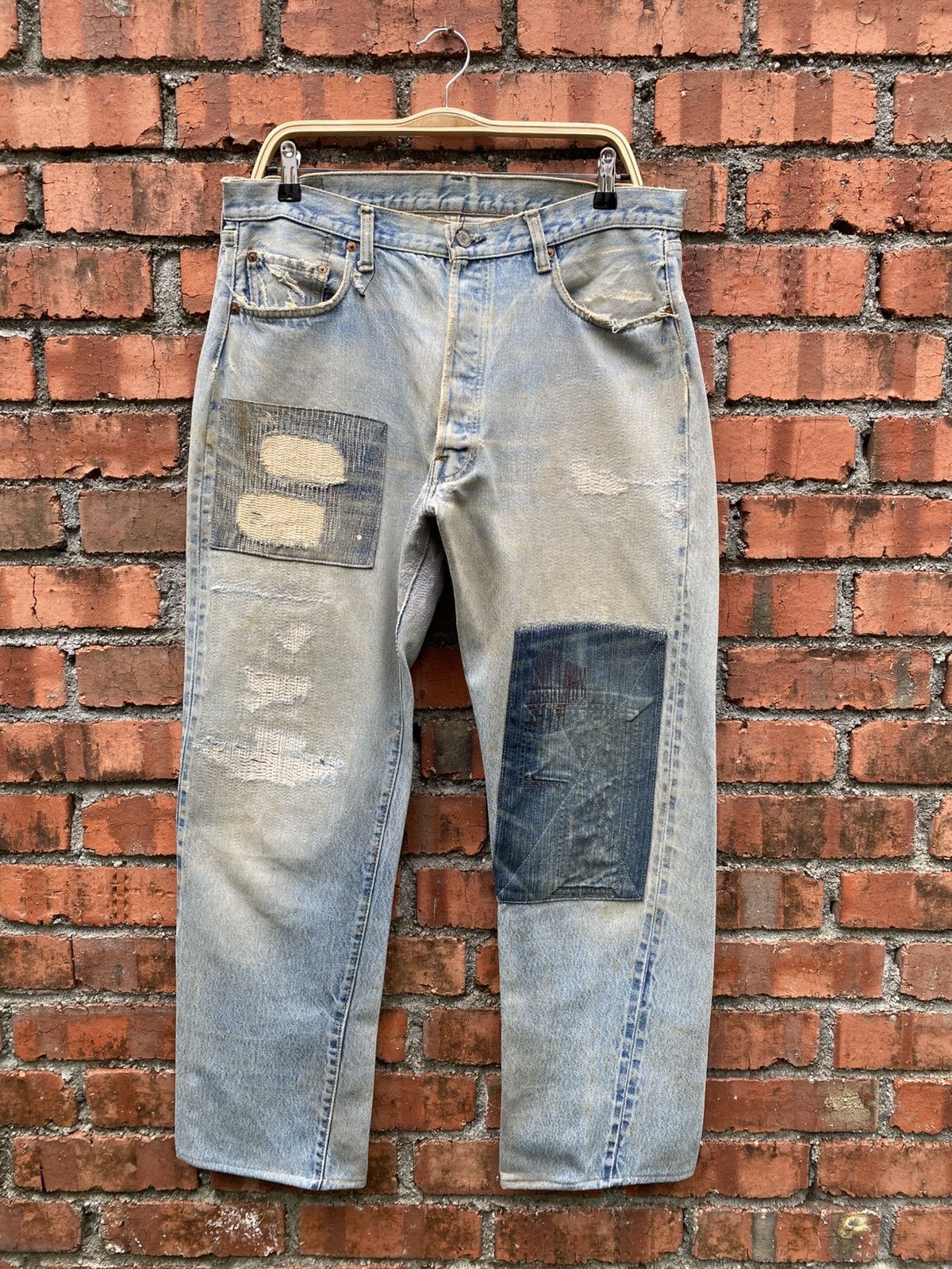 Levi's Vintage Clothing W36x31 Vintage levi's 501 redline distressed repaired Size US 36 / EU 52 - 1 Thumbnail
