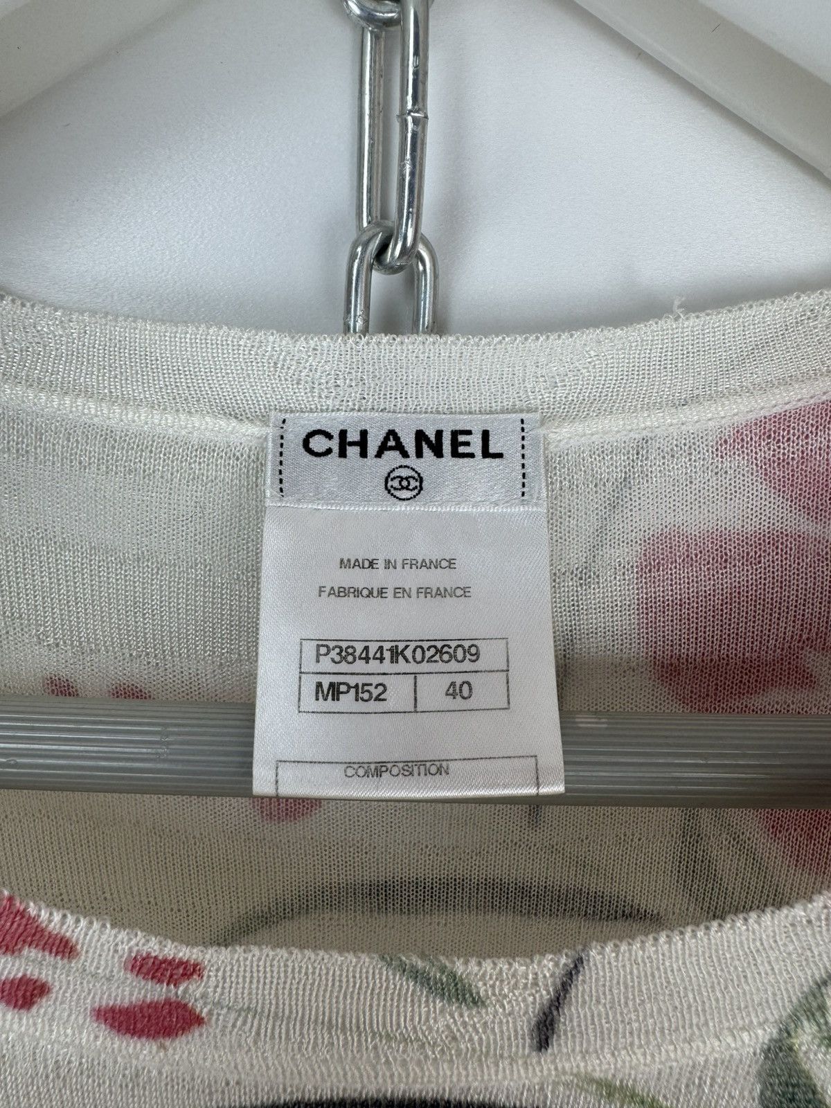 Chanel Chanel Floral Sweater Womens Knit Blouse Long Sleeve Size 40 Size M / US 6-8 / IT 42-44 - 2 Thumbnail