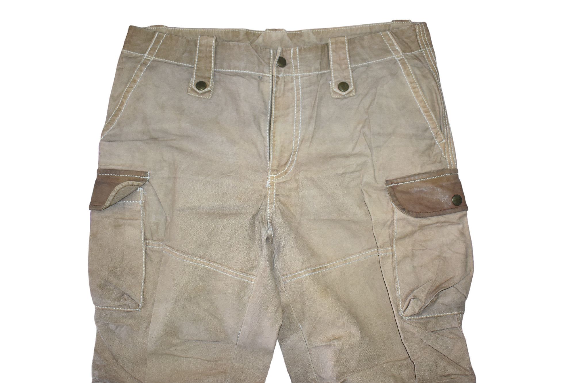 Japanese Brand Flare 291295=HOMME 7 Pocket Cargo Pant size 33 Size US 33 - 2 Thumbnail