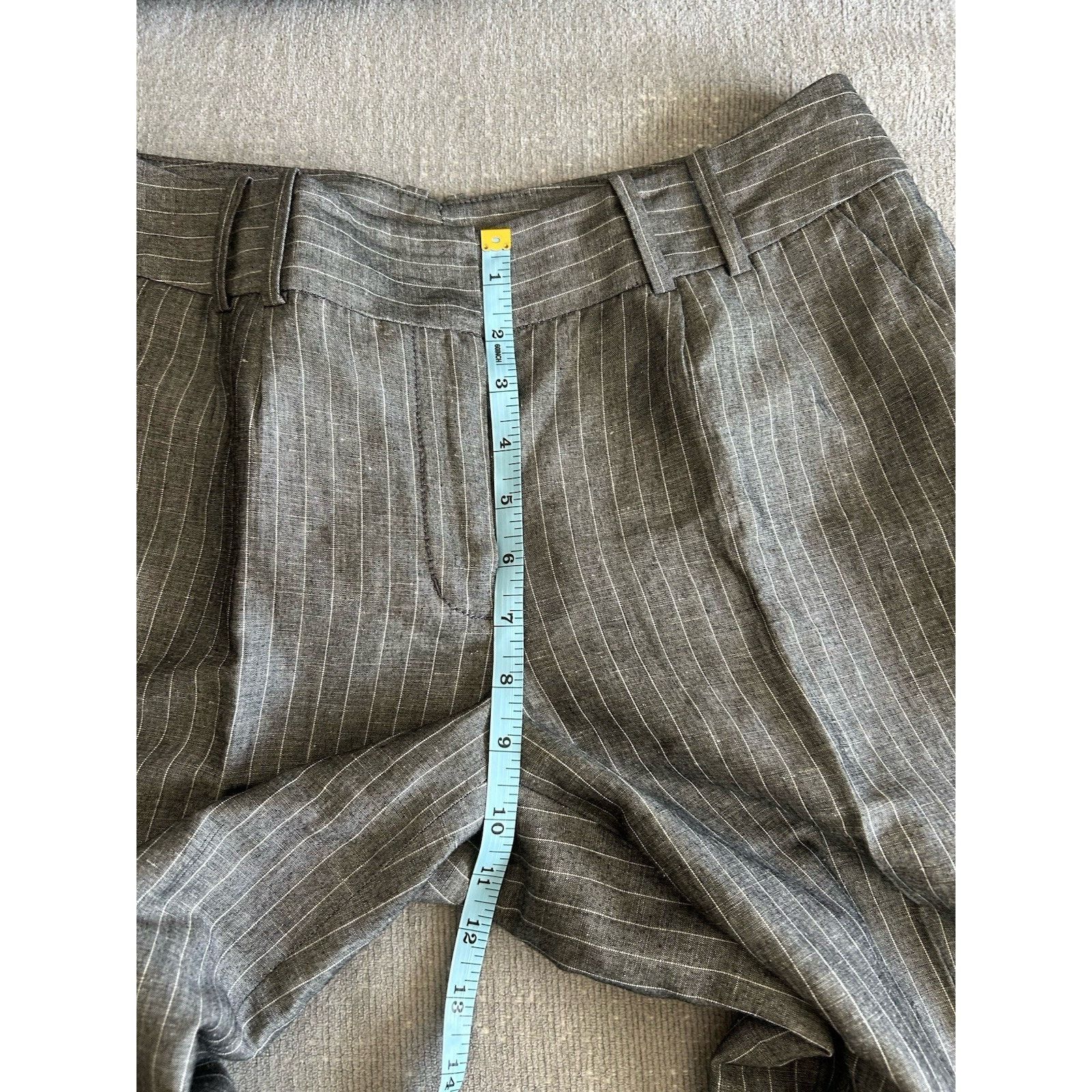 Express Vintage Express Linen Blend Pinstripes Y2K Pants Size 6 Size 28" / US 6 / IT 42 - 10 Thumbnail