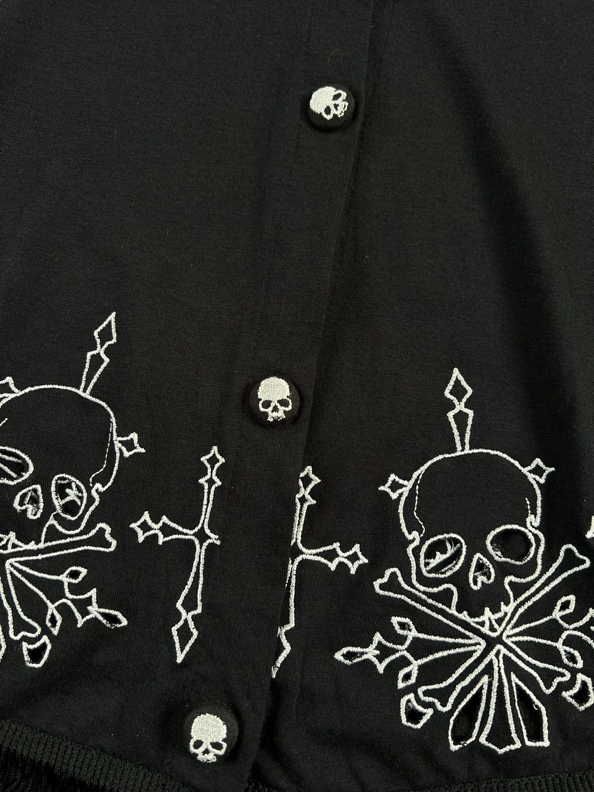 Japanese Brand × Seditionaries Ghost Of Harlem 🇯🇵 Cross Skulls Embroidered Cloak Size US S / EU 44-46 / 1 - 6 Thumbnail