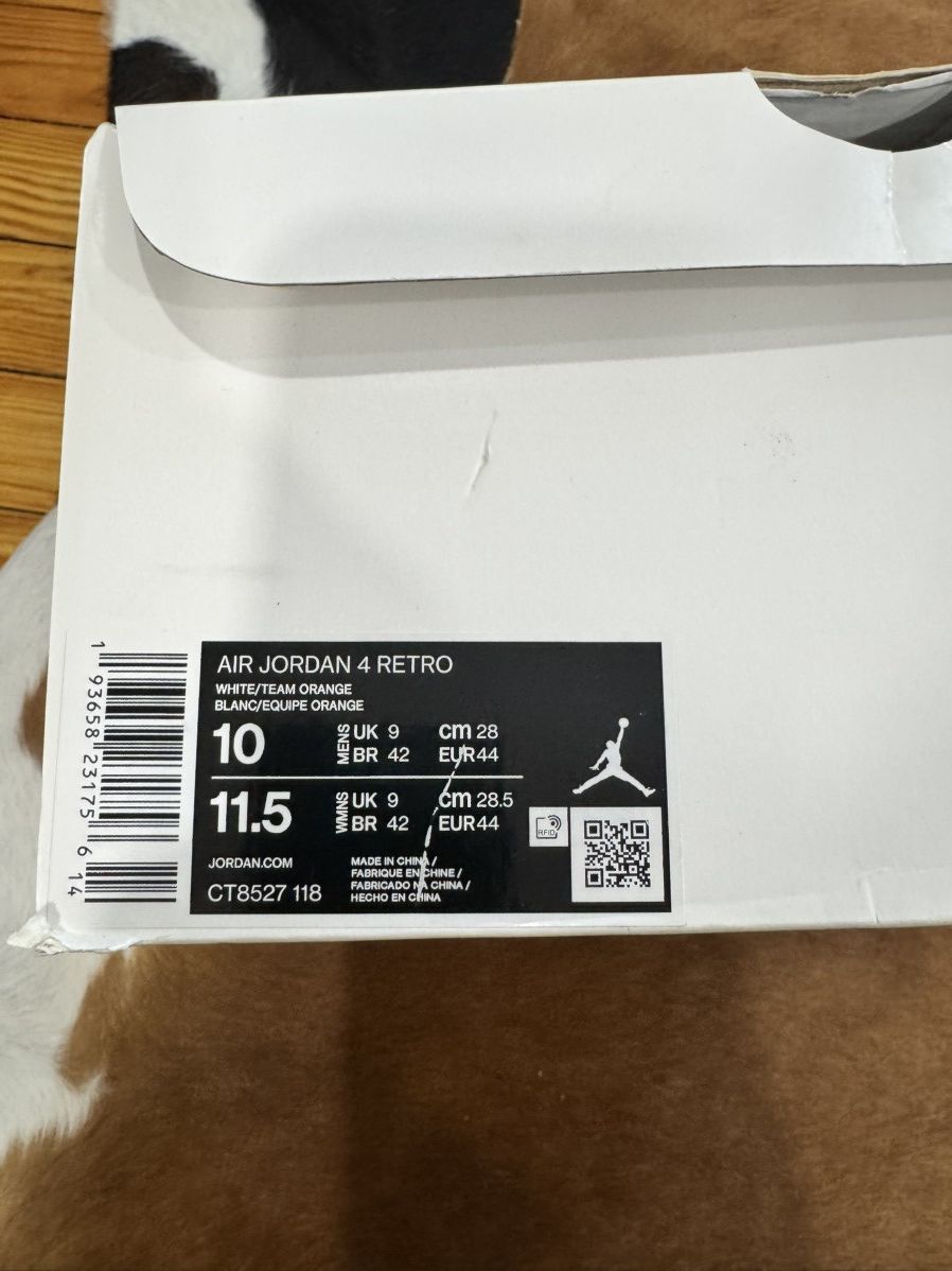 Jordan Brand Air Jordan 4 Retro Metallic Orange 2020 Size US 10 / EU 43 - 11 Thumbnail
