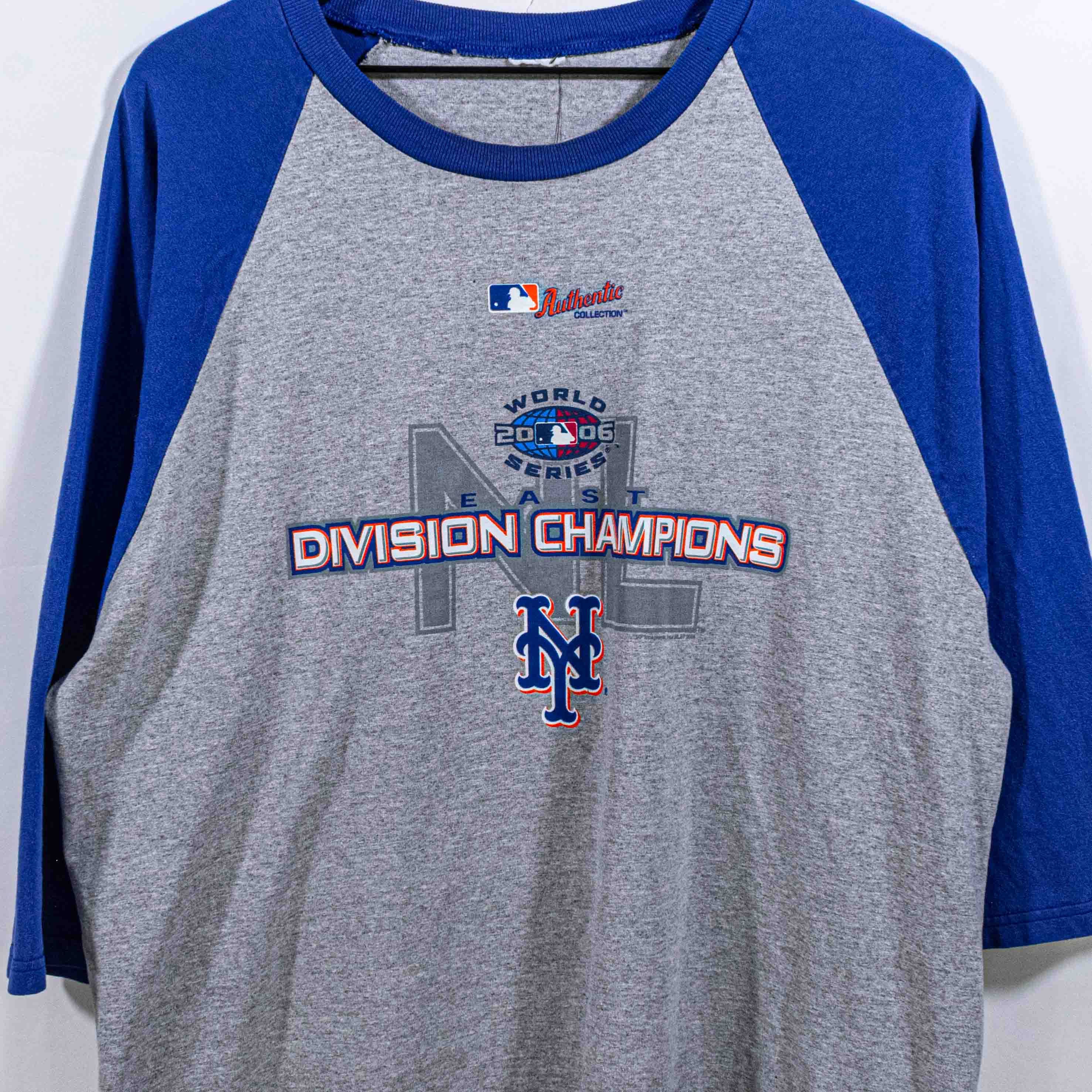 MLB New York Mets 2006 Division Champions MLB 3/4 Sleeve T-Shirt Size US XL / EU 56 / 4 - 3 Thumbnail