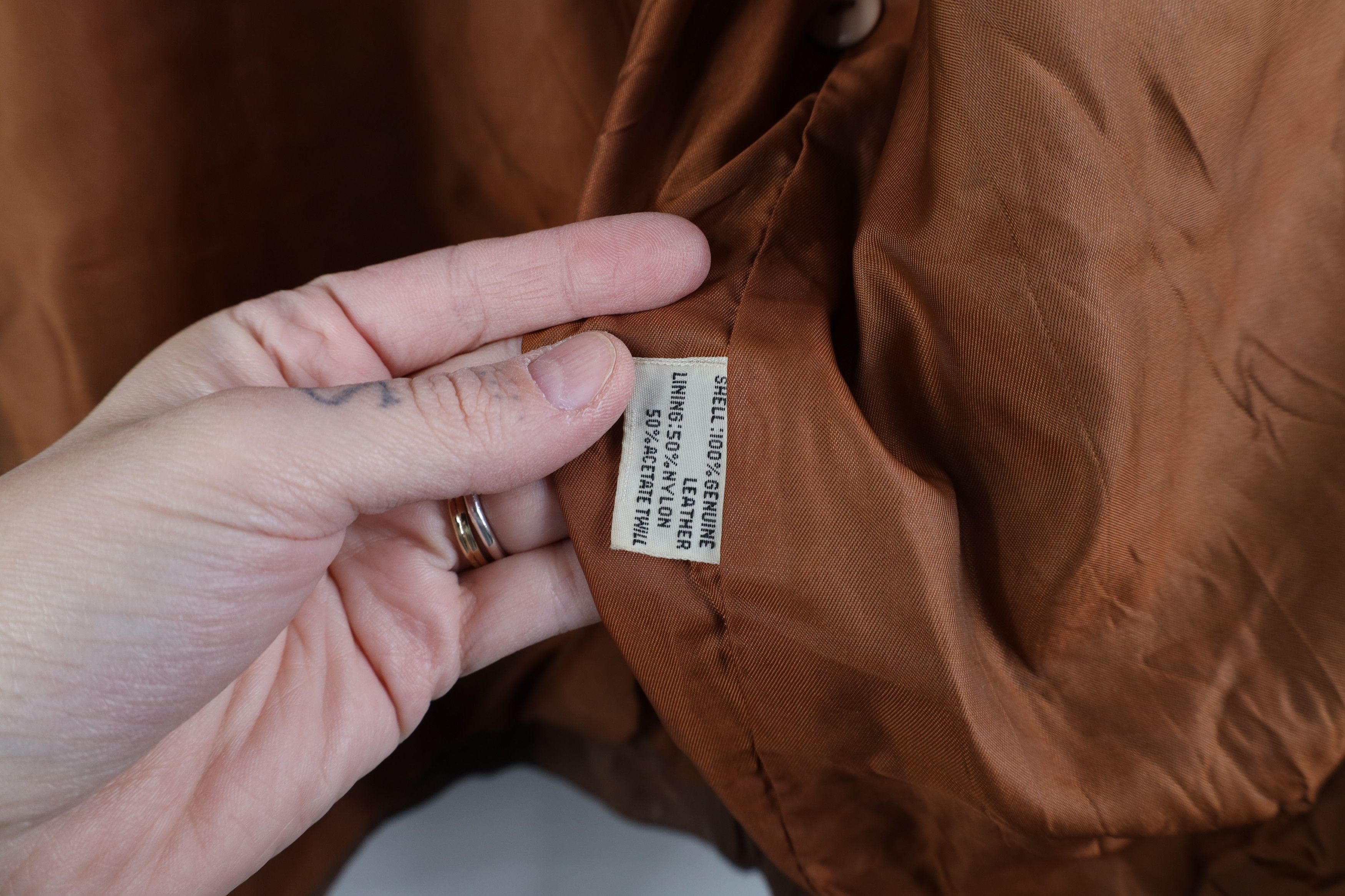 Vintage Vintage 80s 90s Streetwear Leather Flight Bomber Jacket Size M / US 6-8 / IT 42-44 - 14 Thumbnail