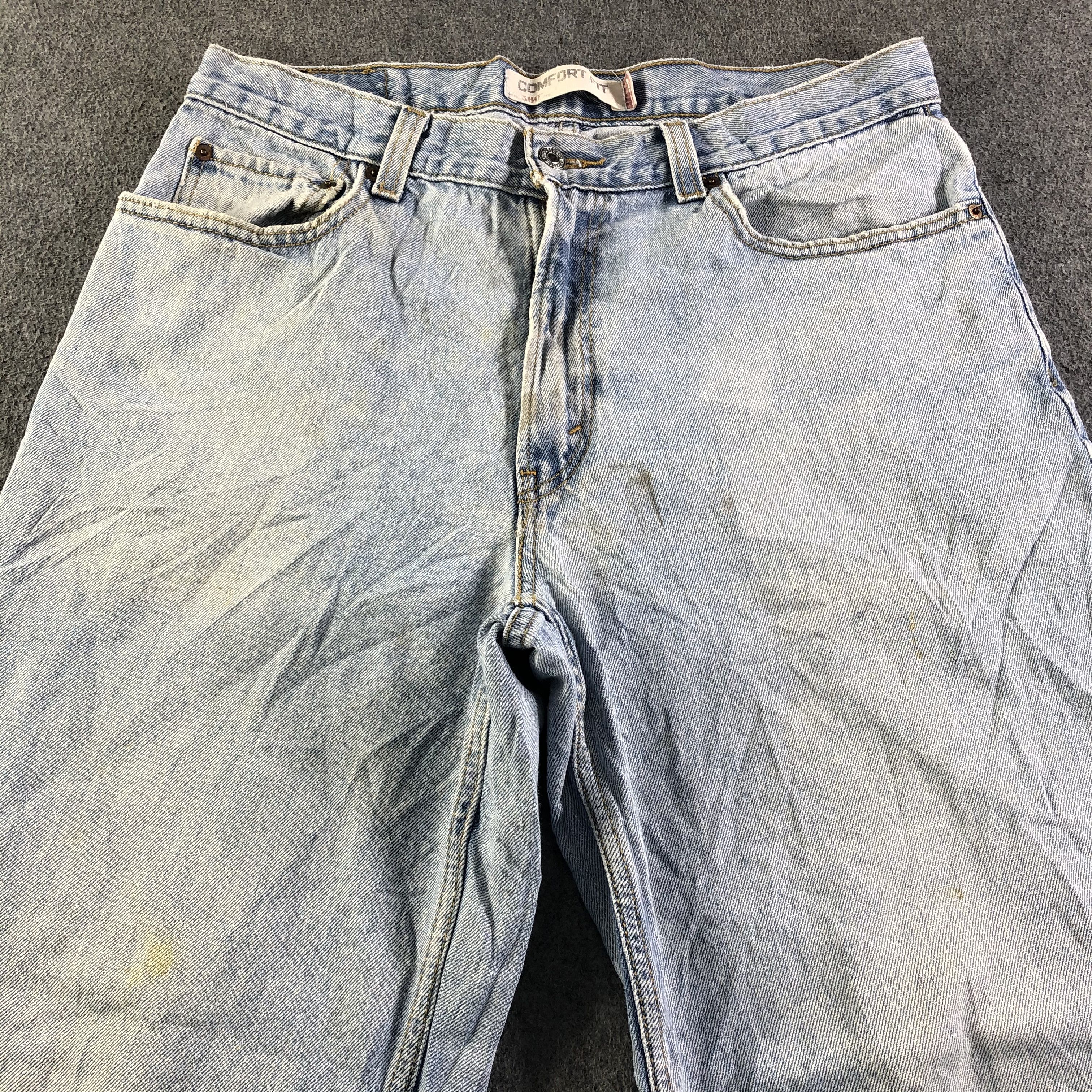 Levi's Vintage Light Wash Levis 560 Jeans-J4114 Size US 35 - 3 Thumbnail