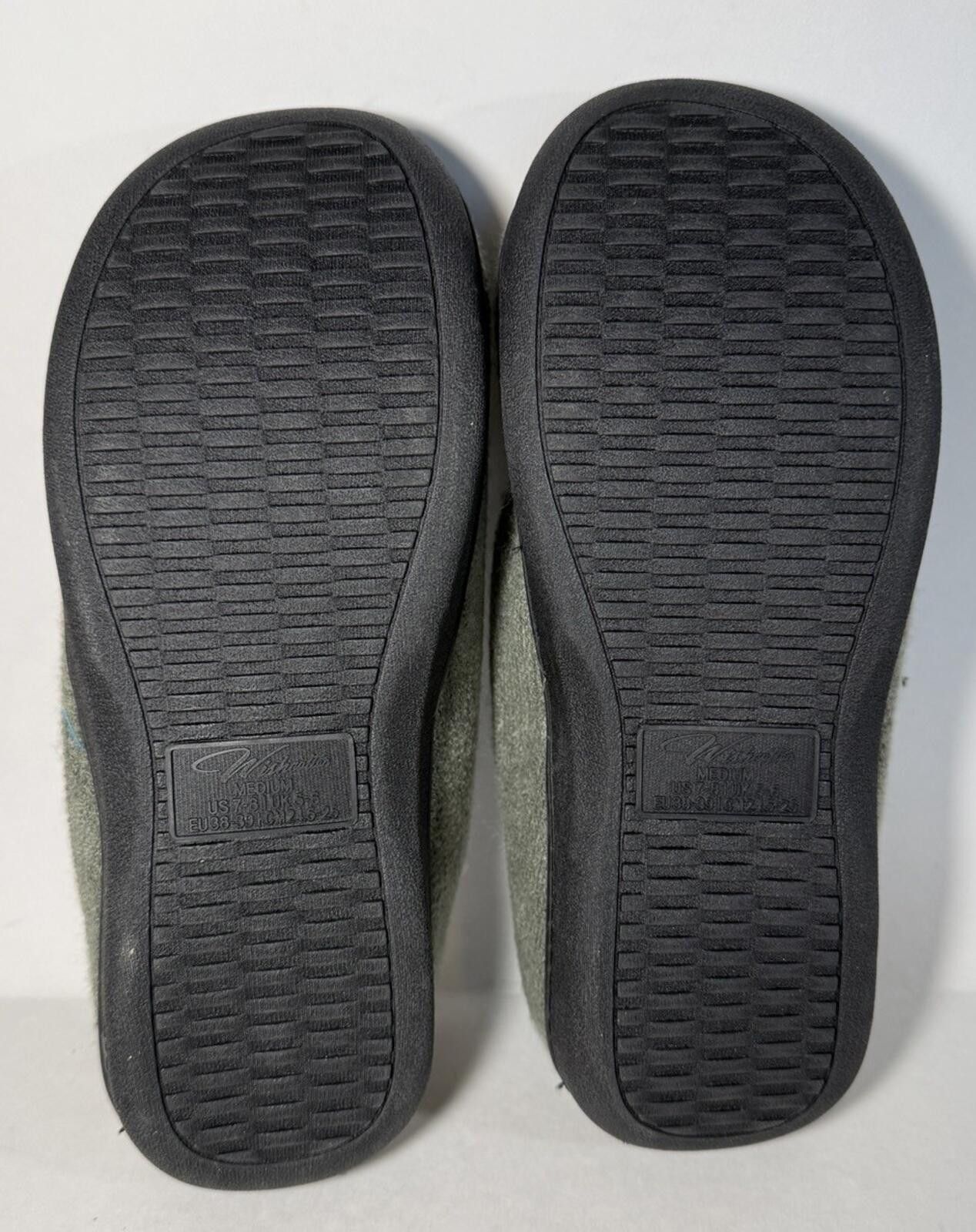 Other WISHCOTTON Memory Foam Slippers Rubber Outsole Blue/Gray Size US 7.5 / IT 37.5 - 5 Thumbnail