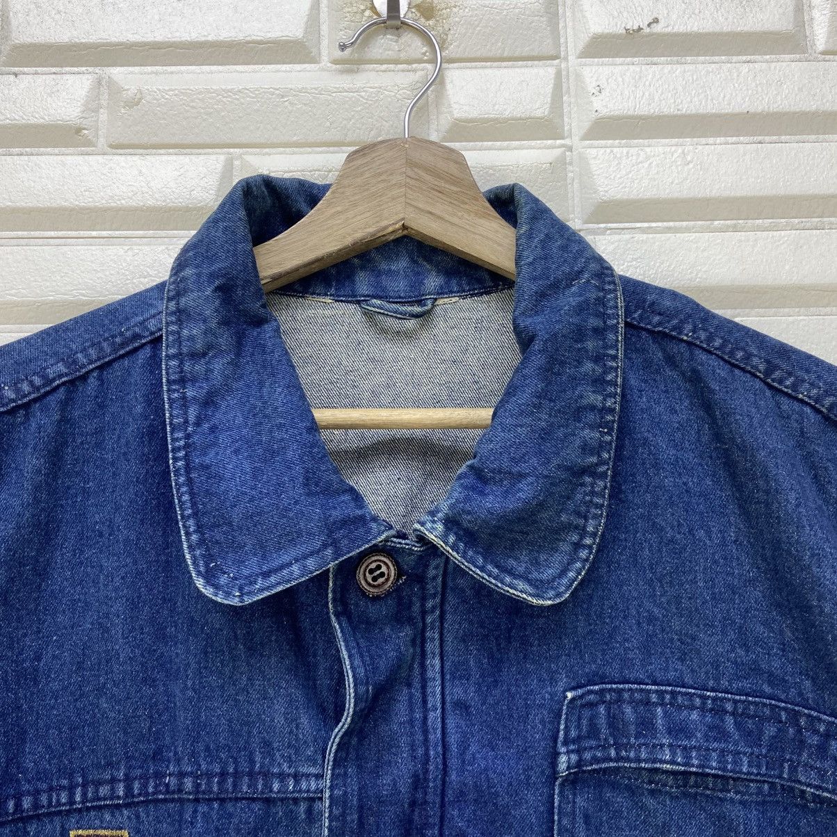 Trussardi Vintage Trussardi Oversize Loose Bomber Style Denim Jacket Size US S / EU 44-46 / 1 - 6 Thumbnail