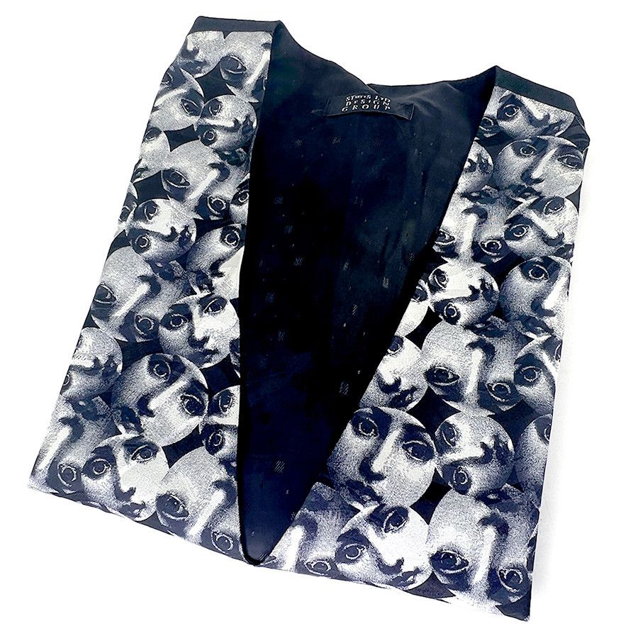 Other Streets Ltd. "Faces" Vintage Vest Size 36R - 1 Thumbnail