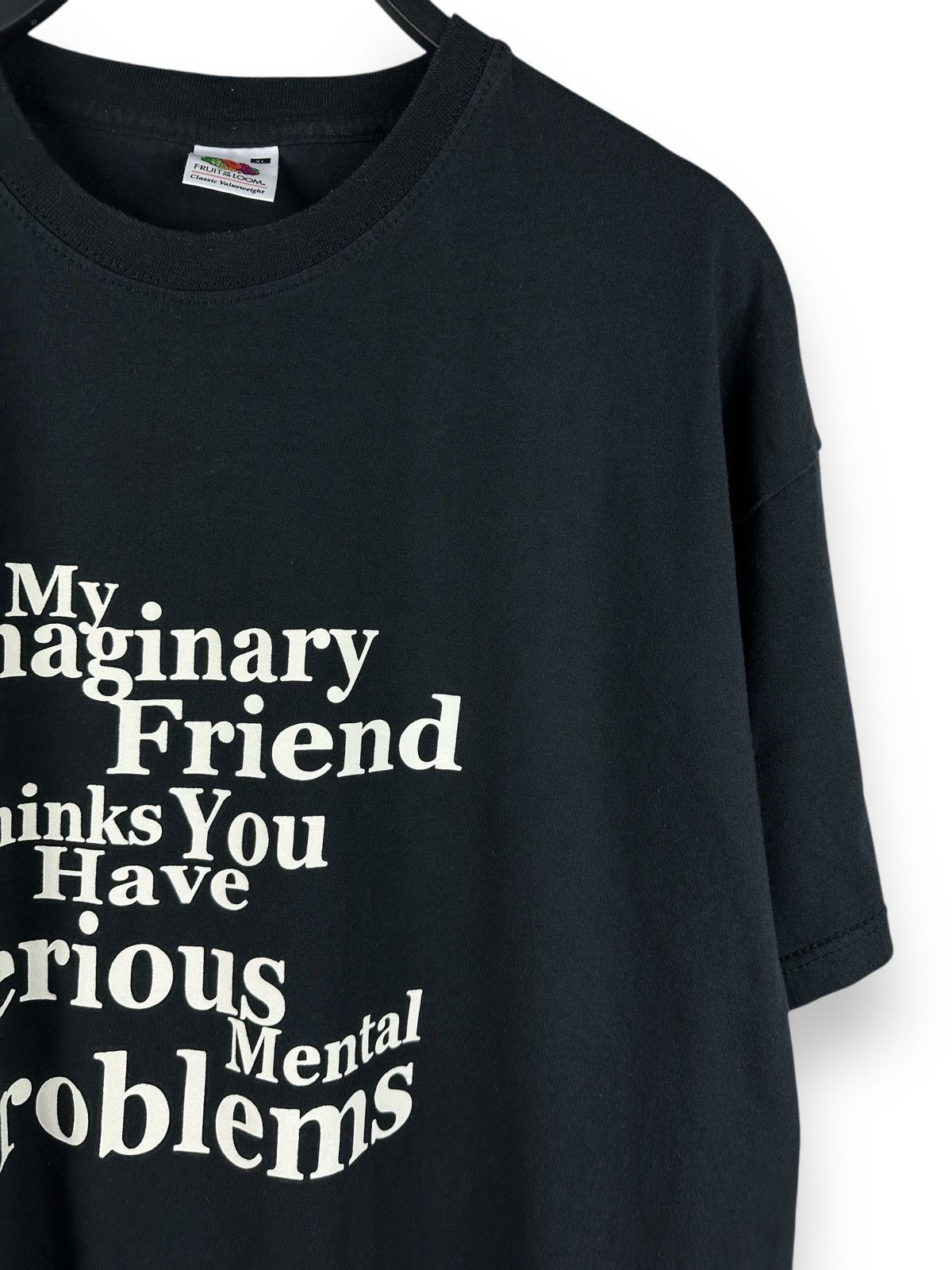 Vintage My Imaginary Friend Thinks You Have Serious Mental Problems Size US XL / EU 56 / 4 - 3 Thumbnail