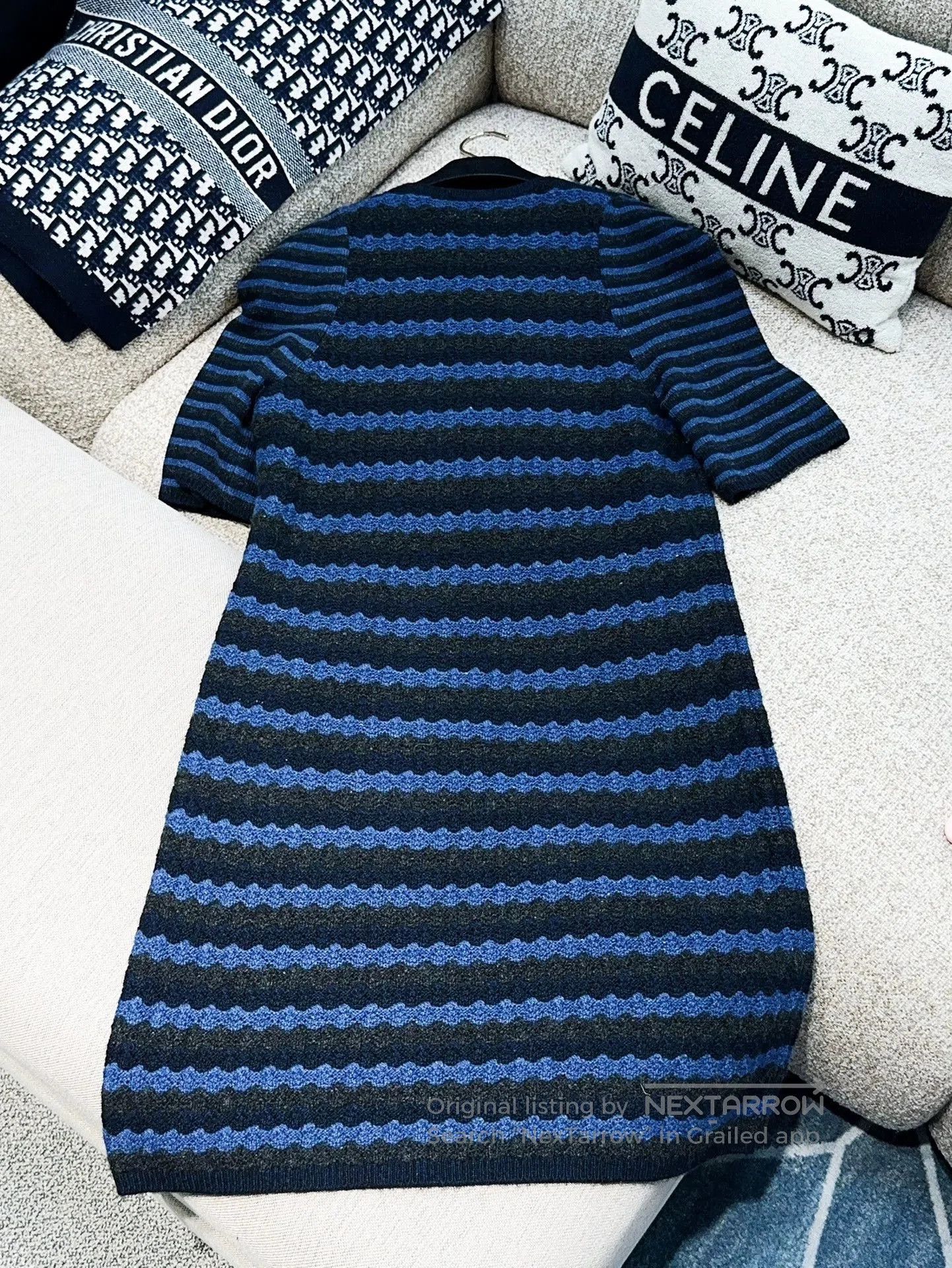 serenade knit maxi dress Sandrine Lurex Knit Maxi Dress - Aqua