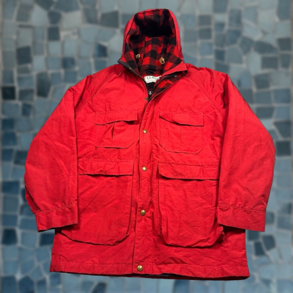 Vintage VINTAGE L.L.Bean Parka Women L Wool Buffalo Plaid Lined USA Made Jacket Size L / US 10 / IT 46 - 1 Thumbnail