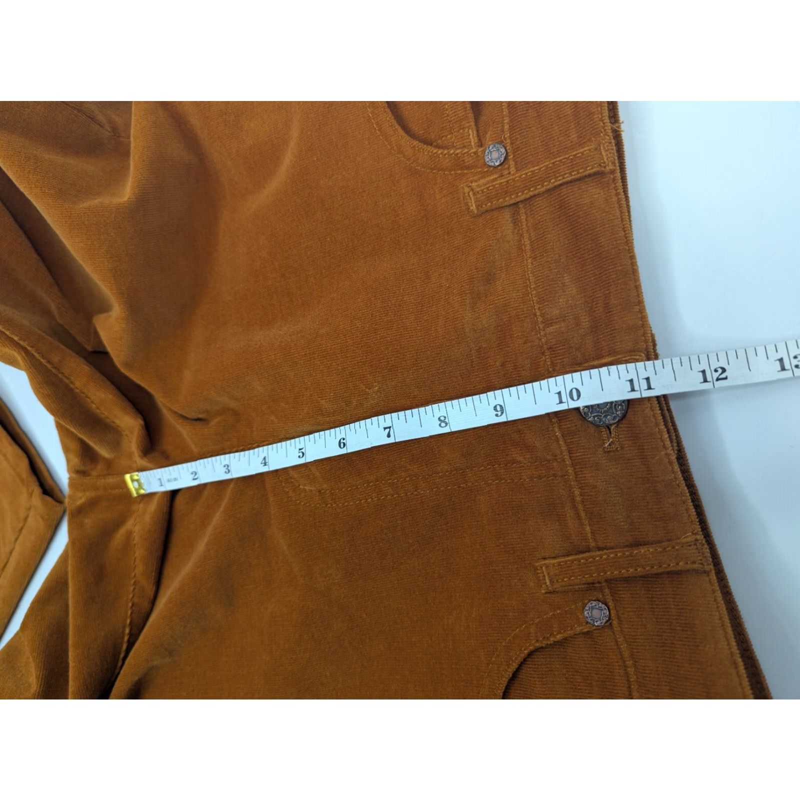 Soft Surroundings Soft Surroundings Women's Rust Corduroy Skinny Pants Size 8 Style 2DP69 Pants Ladies 8 Rust Corduroy Skinny Size 30" / US 8 / IT 44 - 6 Thumbnail