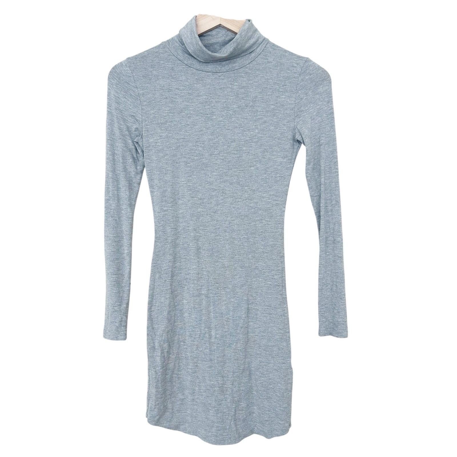Other Missguided Gray Turtleneck Long Sleeve Dress Sz 2 Size XS / US 0-2 / IT 36-38 - 5 Thumbnail