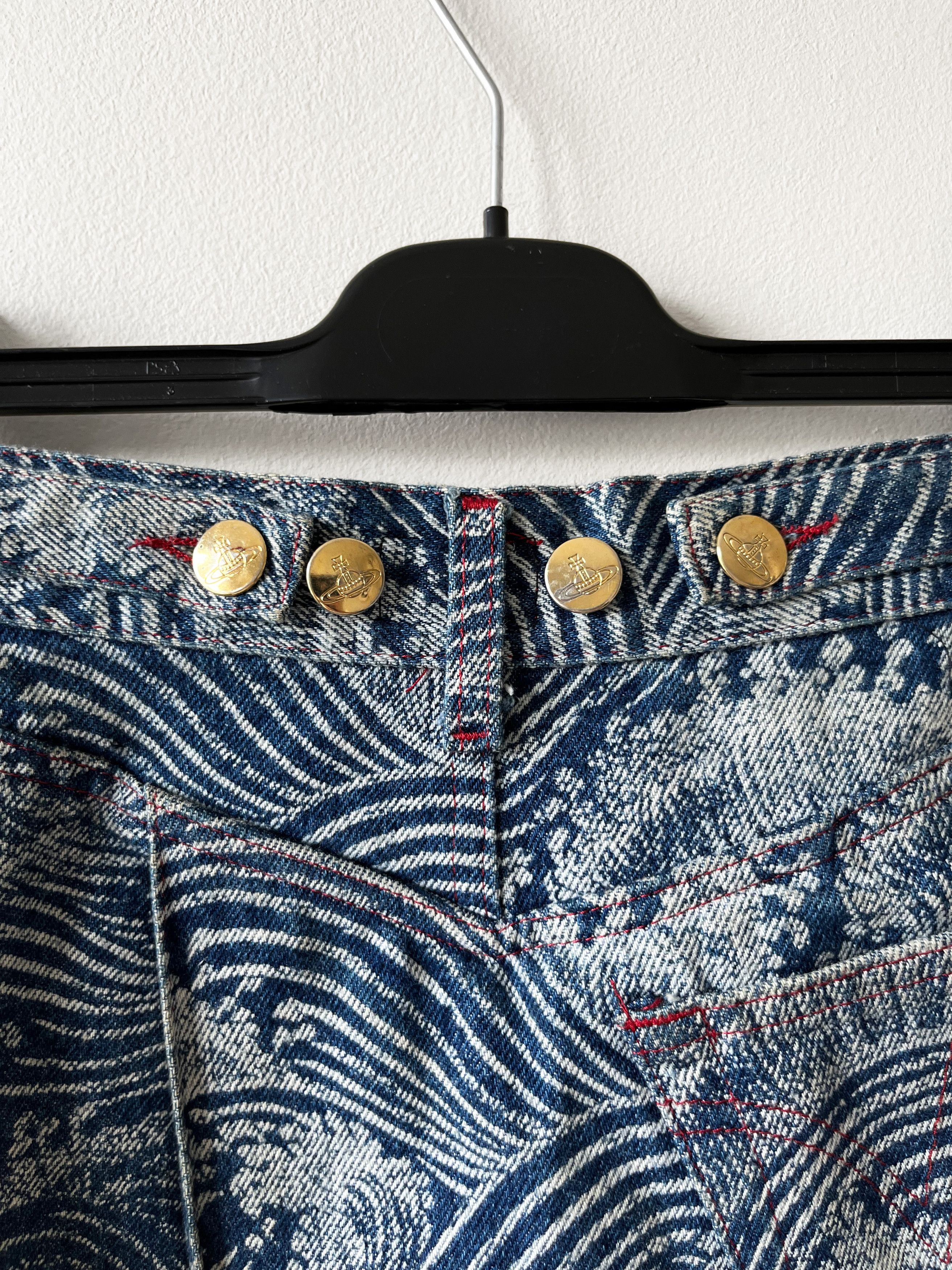 Vivienne Westwood Vivienne Westwood AW92 The Great Waves denim skirt Size 27" / US 4 / IT 40 - 4 Thumbnail