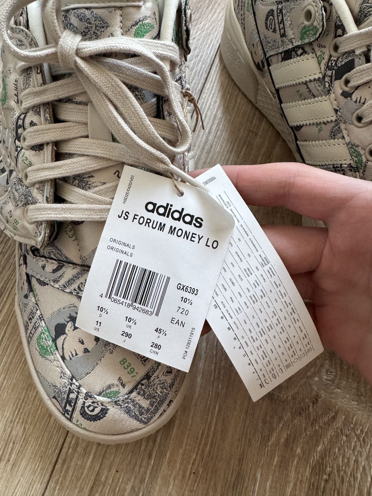 Adidas × Jeremy Scott Adidas x Jeremy Scott Forum Money Dollar Size US 12 / EU 45 - 5 Thumbnail
