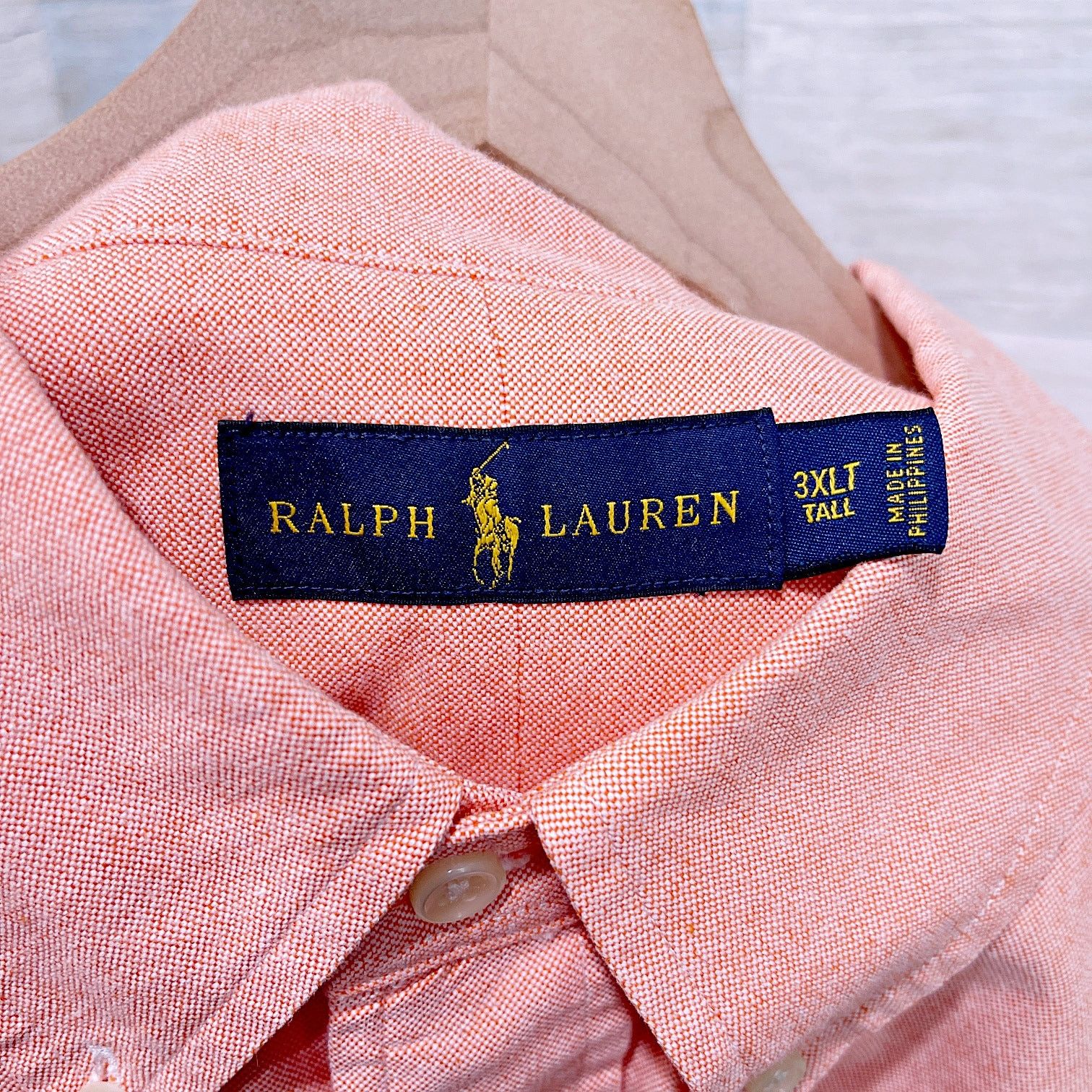 Ralph Lauren Ralph Lauren Classic Fit Oxford Shirt Coral Orange Mens 3XLT Size US XXL / EU 58 / 5 - 5 Thumbnail