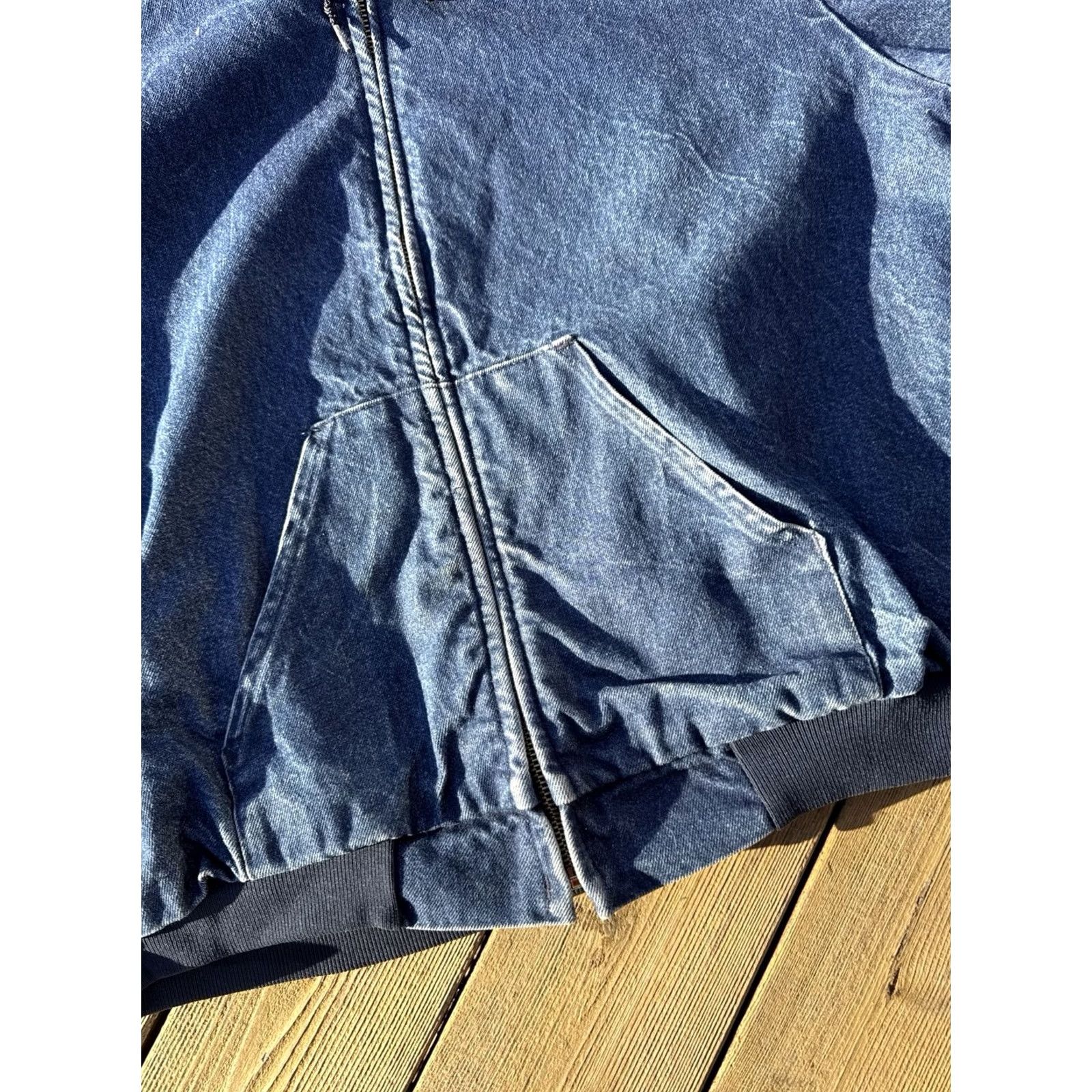 Vintage VINTAGE KEY Denim Jacket 3XL Buffalo Plaid Lined USA Made 80s Work Size US XXL / EU 58 / 5 - 5 Thumbnail