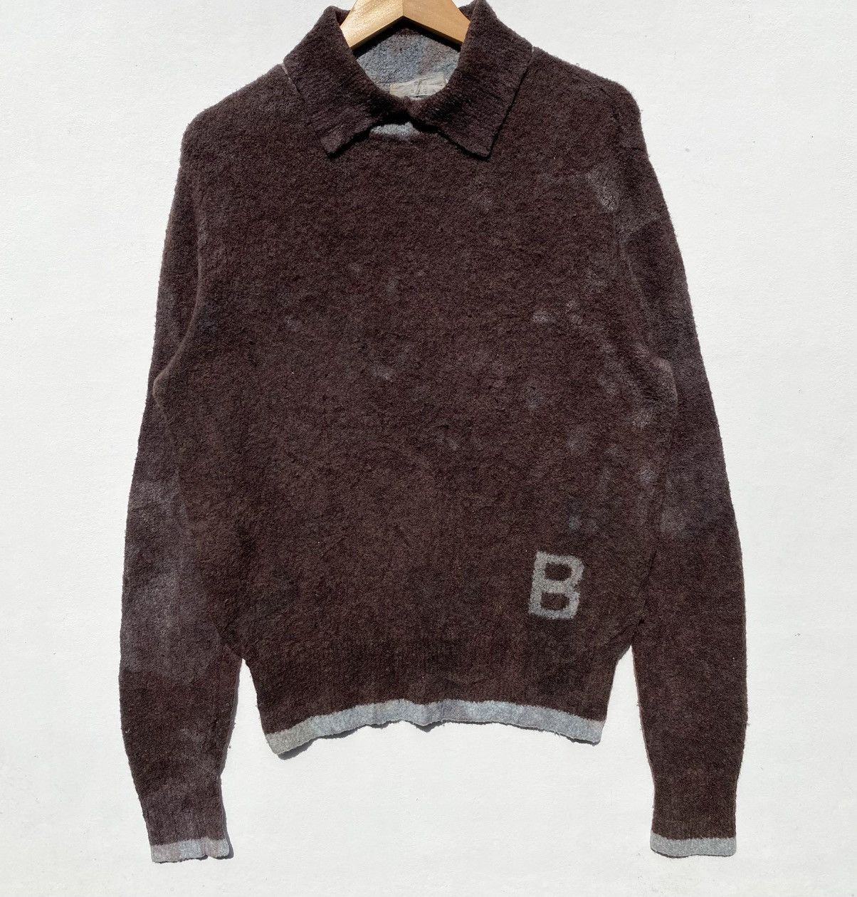 Balenciaga Vintage Balenciaga Knitwear Sweater Spellout B Balenciaga Size US M / EU 48-50 / 2 - 5 Thumbnail