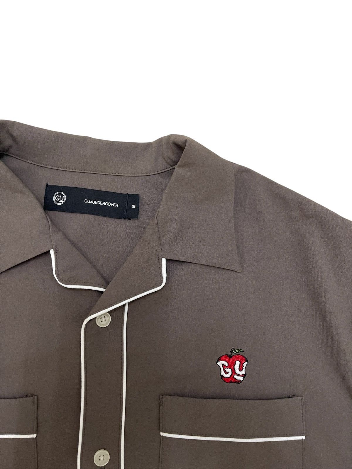 GU × Undercover GU x Undercover SS21 Piping Open Collar Shirt Size US L / EU 52-54 / 3 - 4 Thumbnail