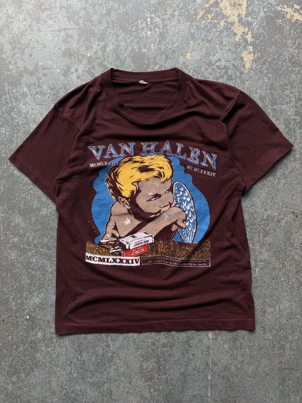 Band Tees Vintage 1984 Van Halen MCMLXXXIV Band RARE Size US M / EU 48-50 / 2 - 1 Thumbnail