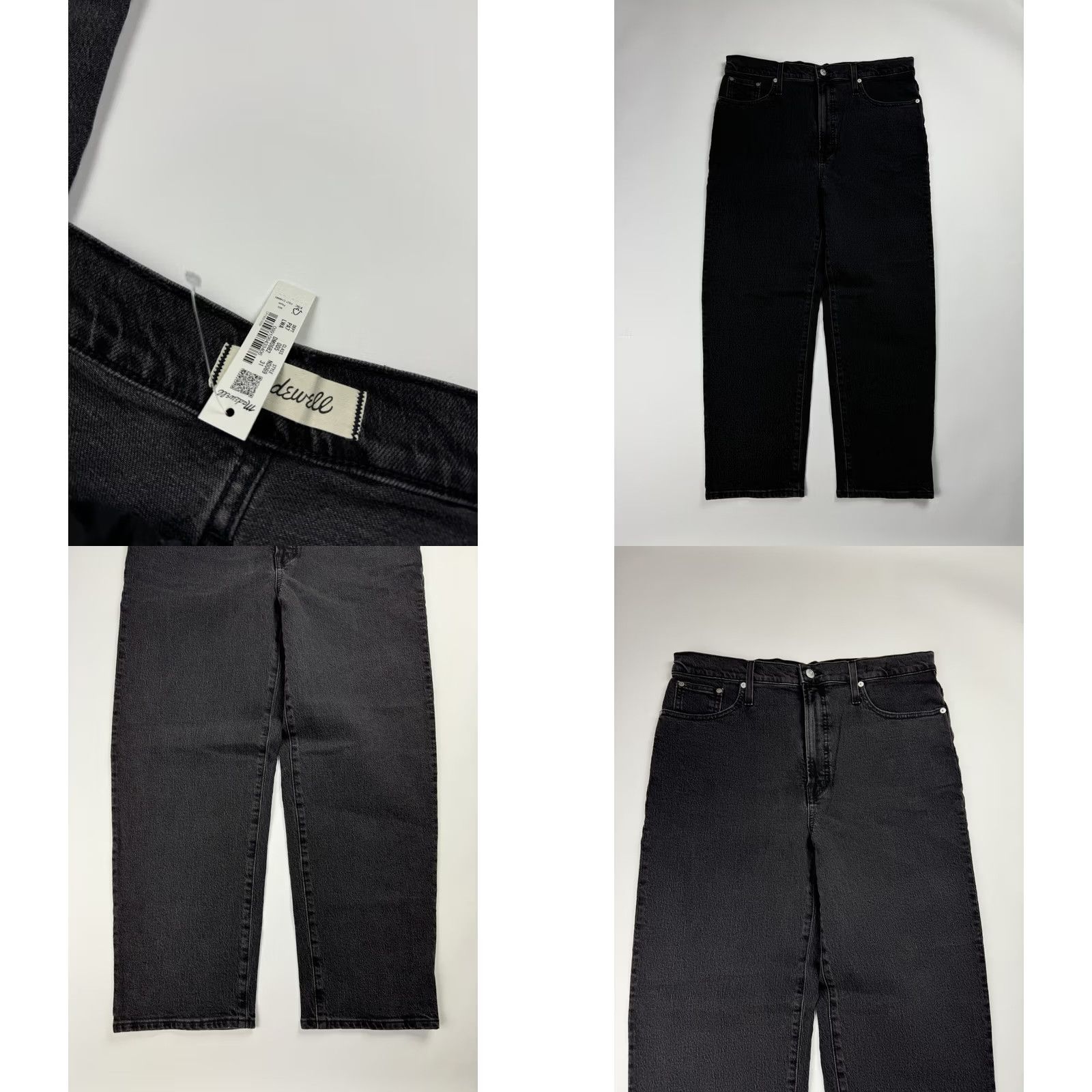 Madewell VINTAGE Madewell The Perfect Cropped Jeans Women 31 Black NWT Size 24" / US 00 / IT 34 - 8 Thumbnail
