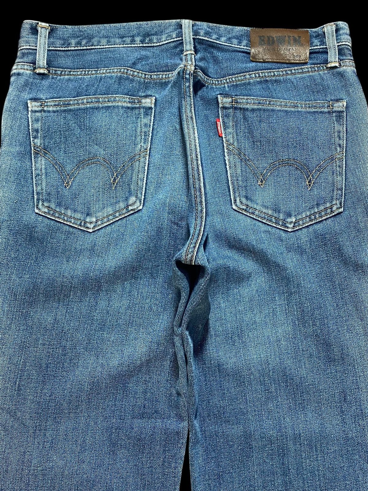 Edwin Vintage Japanese Brand Edwin 503 Faded Wash Distressed Jeans Size US 33 - 4 Thumbnail