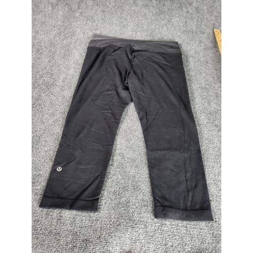 Lululemon Lululemon Dharana Yoga Crop Pants Women Sz 10 Black Gray Cas Size 32" / US 10 / IT 46 - 7 Thumbnail