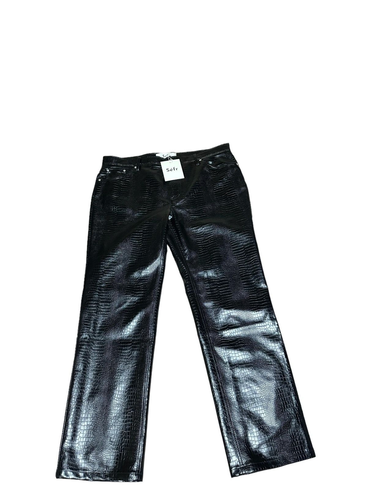 Sefr Sefr Bonanza Trouser Black Moleskin Contrast Stitch