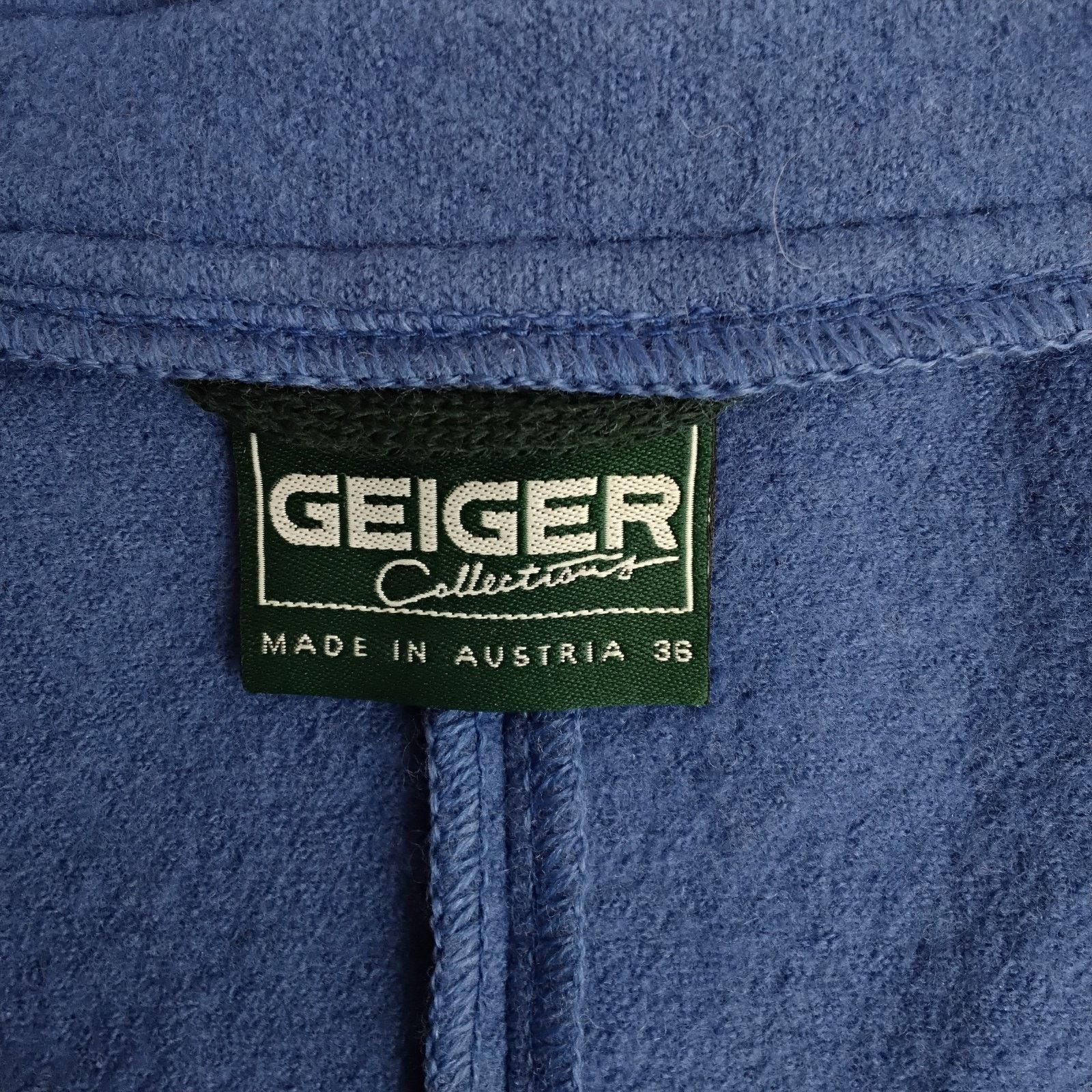 Other Geiger Wool Jacket Women's 36 (S) Royal Blue Made in Austria Size XS / US 0-2 / IT 36-38 - 8 Thumbnail