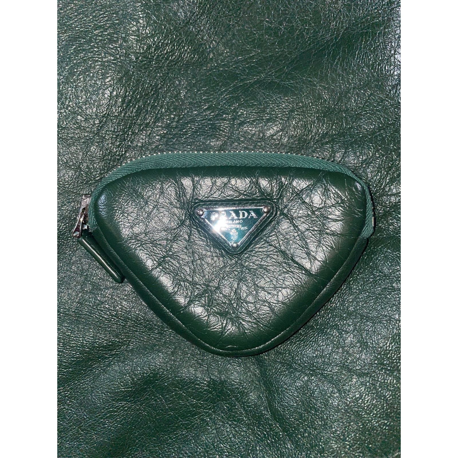 Prada Prada Green Leather Jacket Size US L / EU 52-54 / 3 - 10 Thumbnail