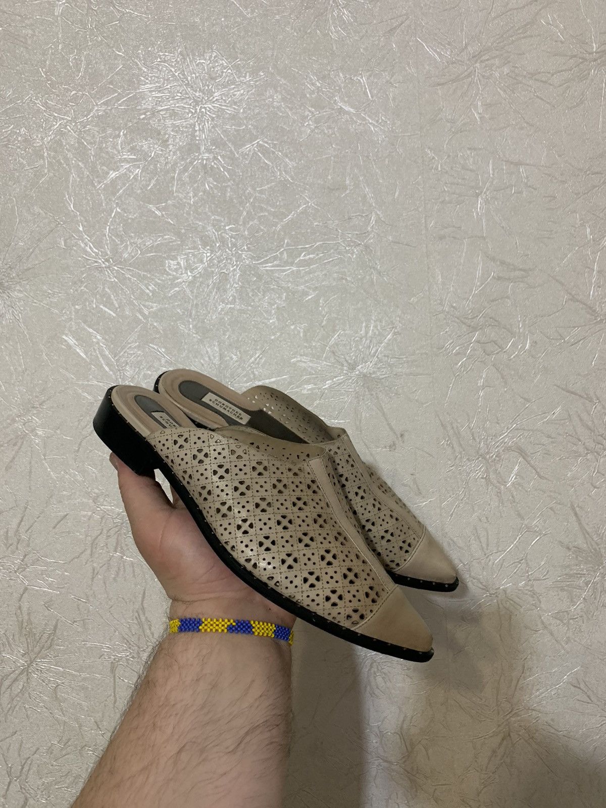 DOROTHEE SCHUMACHER × Leather Dorothee Schumacher Leather Beige Mules Made in Italy Size US 8 / IT 38 - 2 Thumbnail